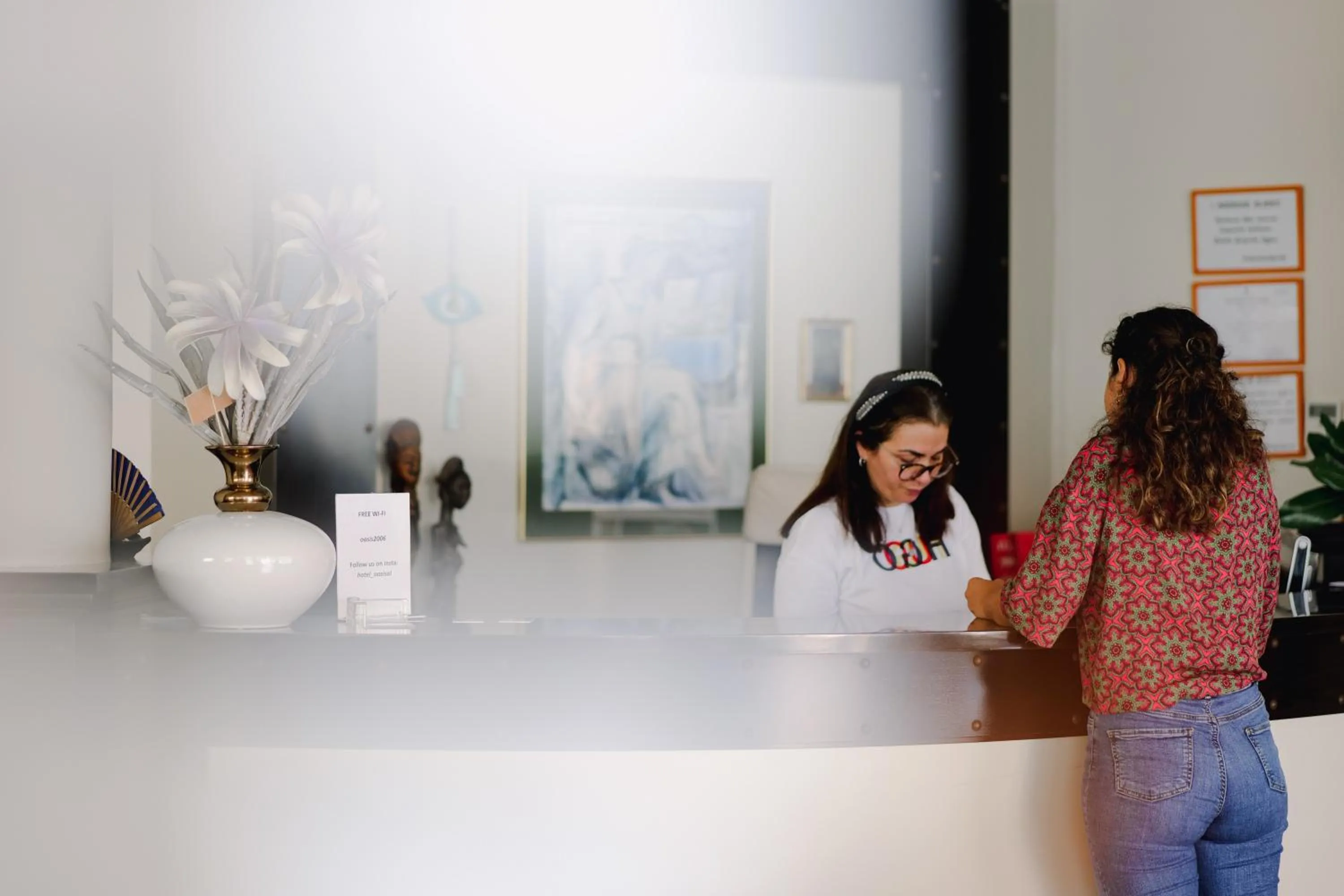 Lobby or reception in Hotel Oasis