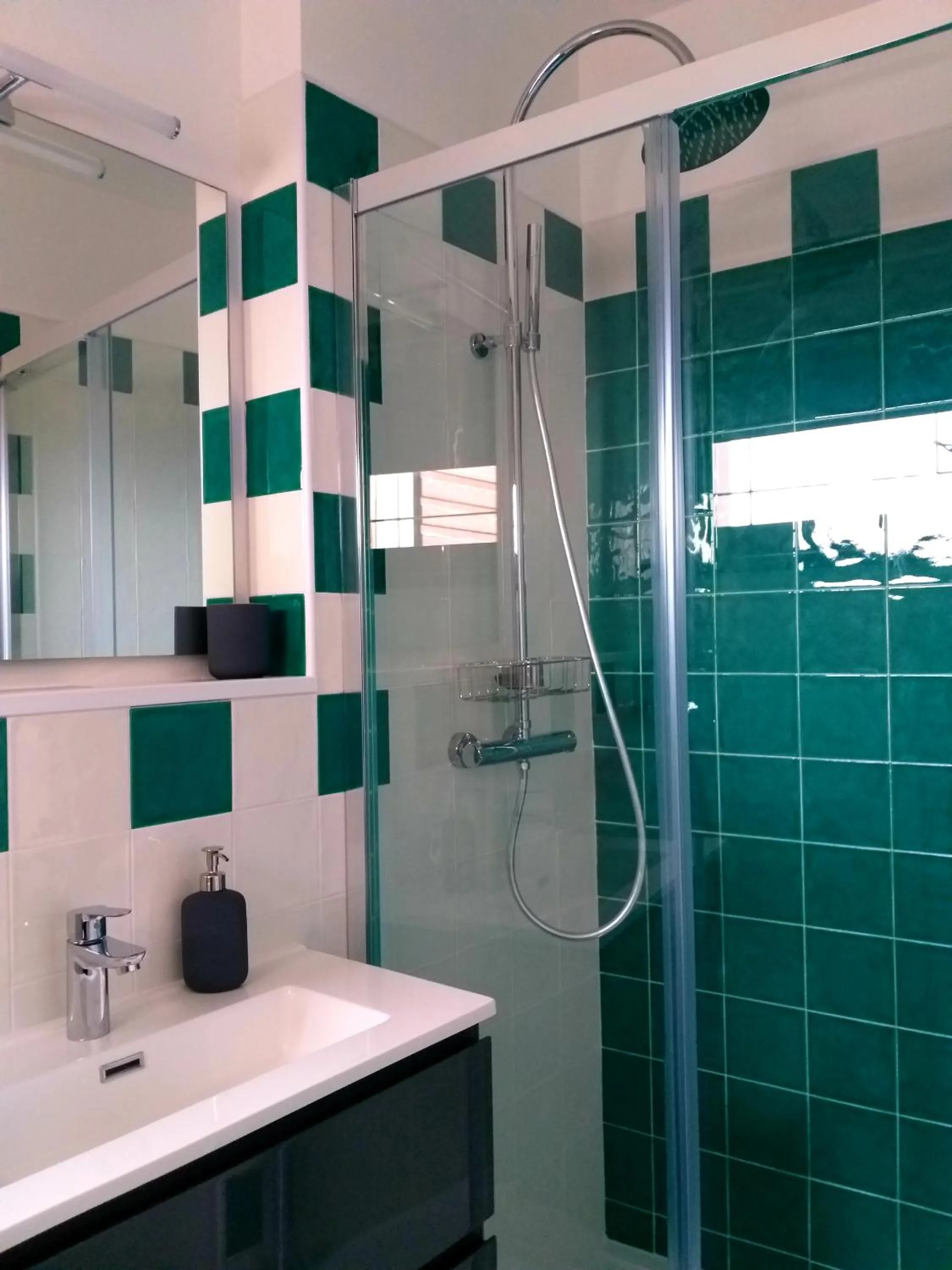 Bathroom in Green Rose