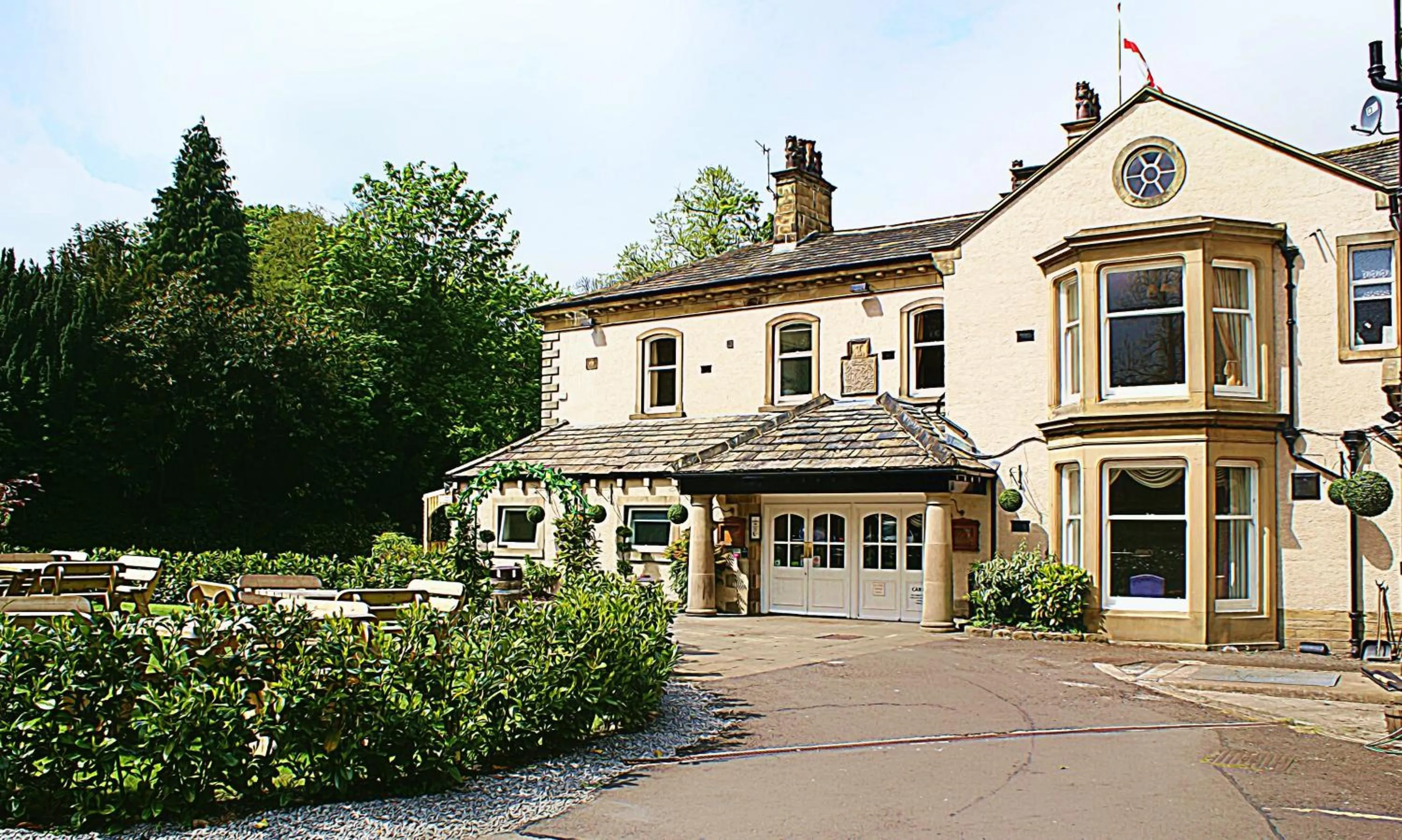 Property building in Steeton Hall Hotel & Restaurant