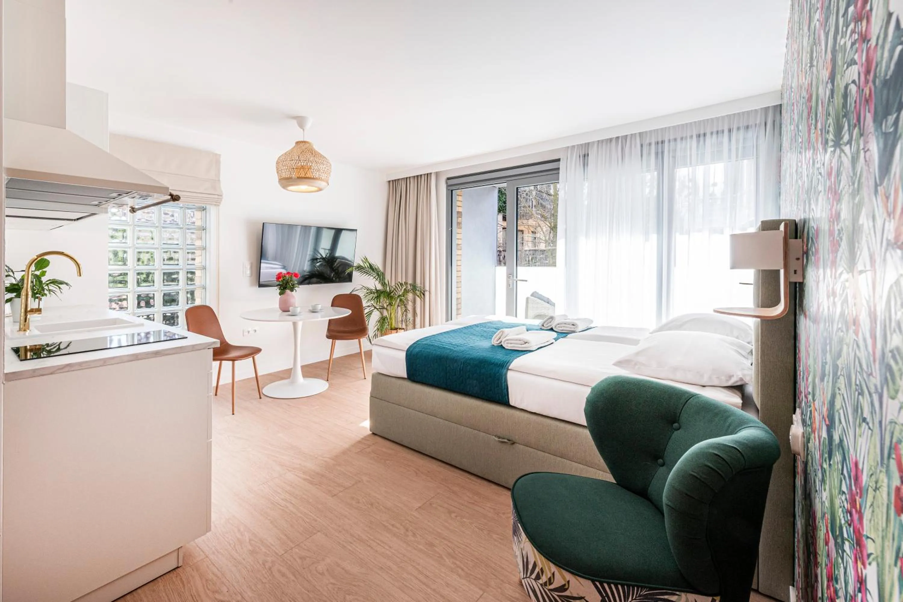 Bed in Lapwing Residence Sopot