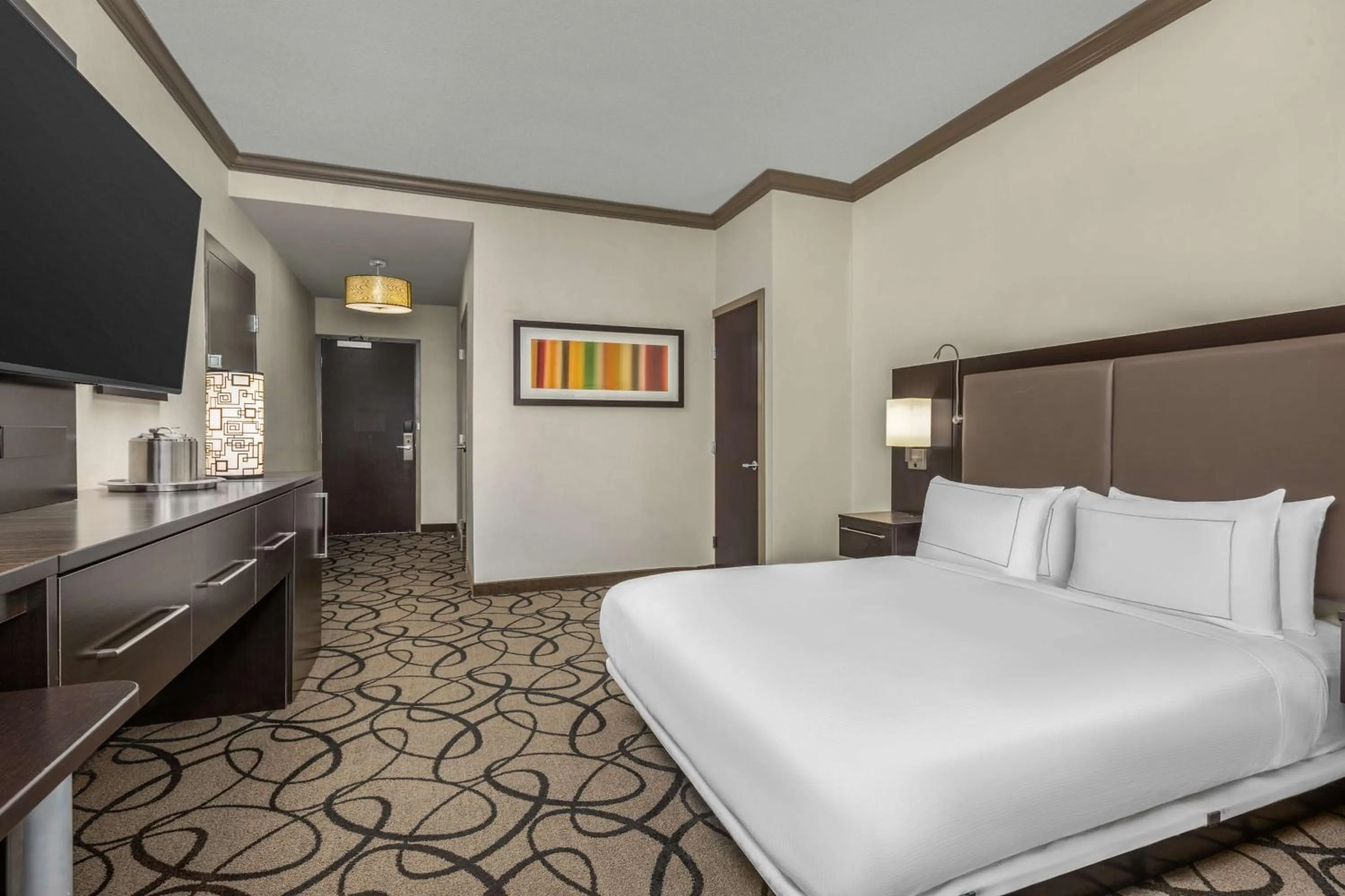 Bed in The Verve Boston Natick, Tapestry Collection by Hilton