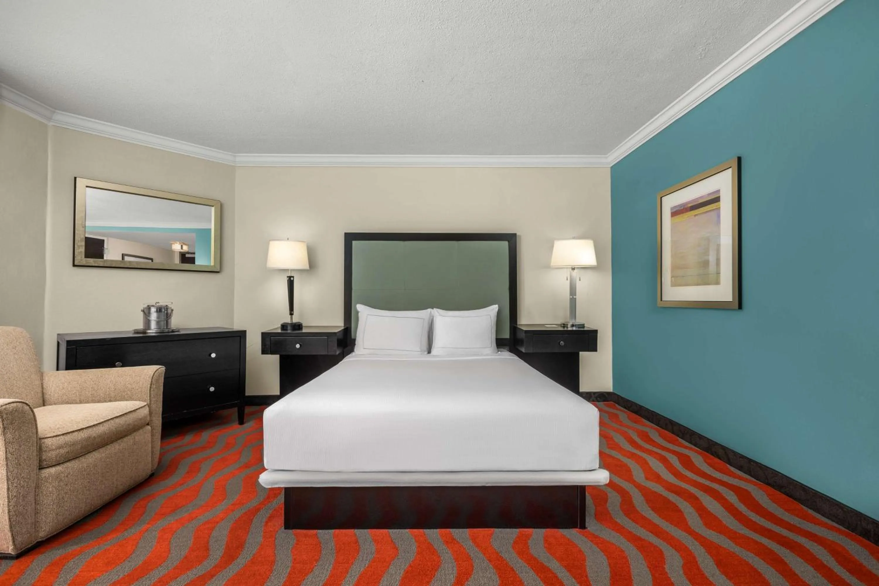 Bed in The Verve Boston Natick, Tapestry Collection by Hilton