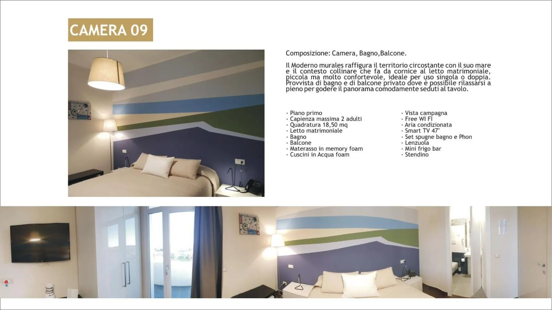 Budget Double or Twin Room in Villa Giadel