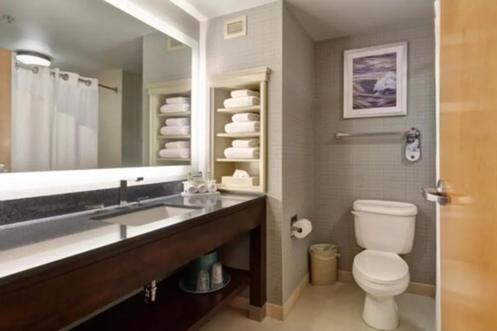 Toilet in Holiday Inn Express Hotel & Suites Warwick-Providence Airport by IHG