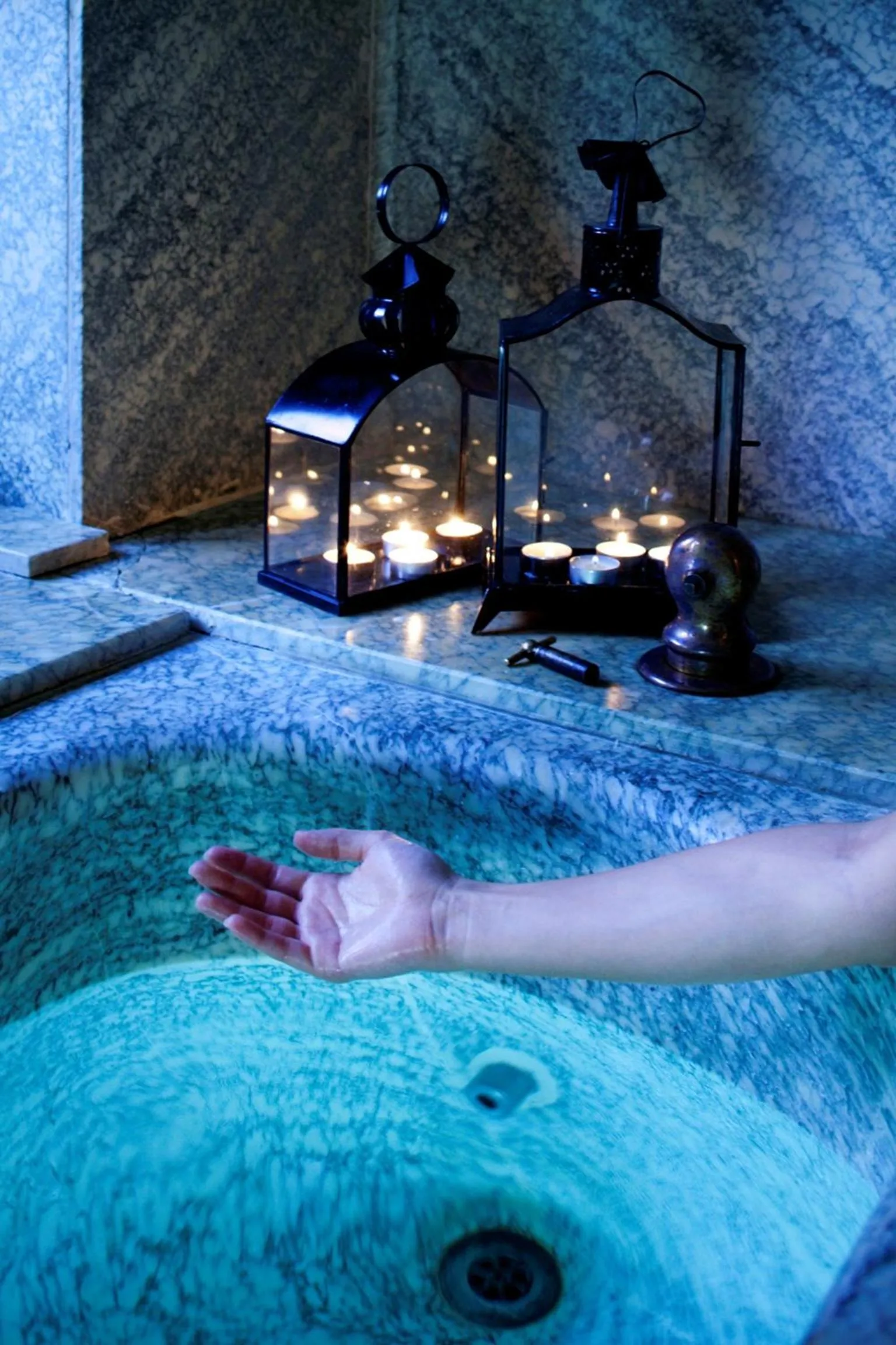 Steam room in Le Grand Hôtel