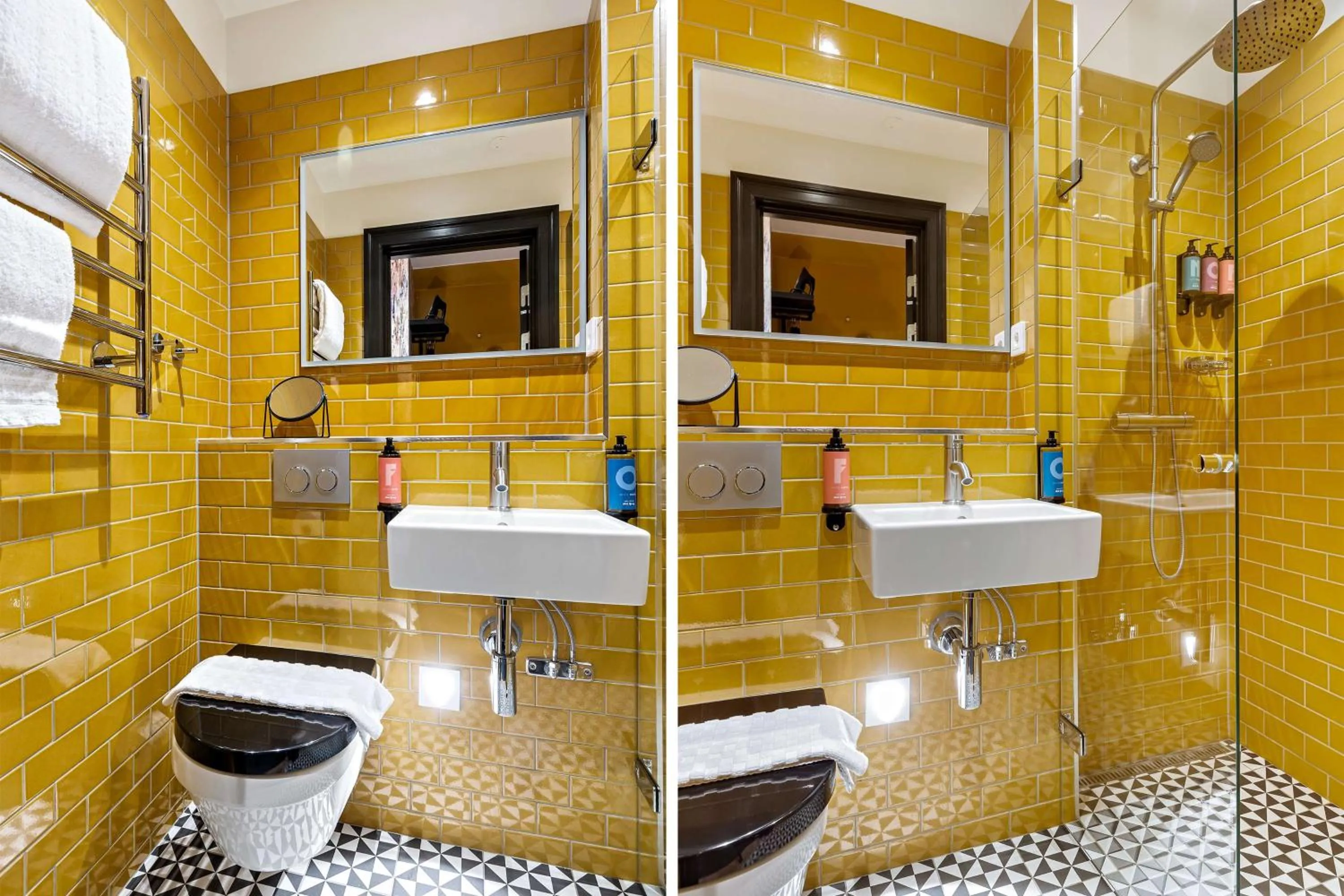 Bathroom in NOFO Hotel, WorldHotels Crafted