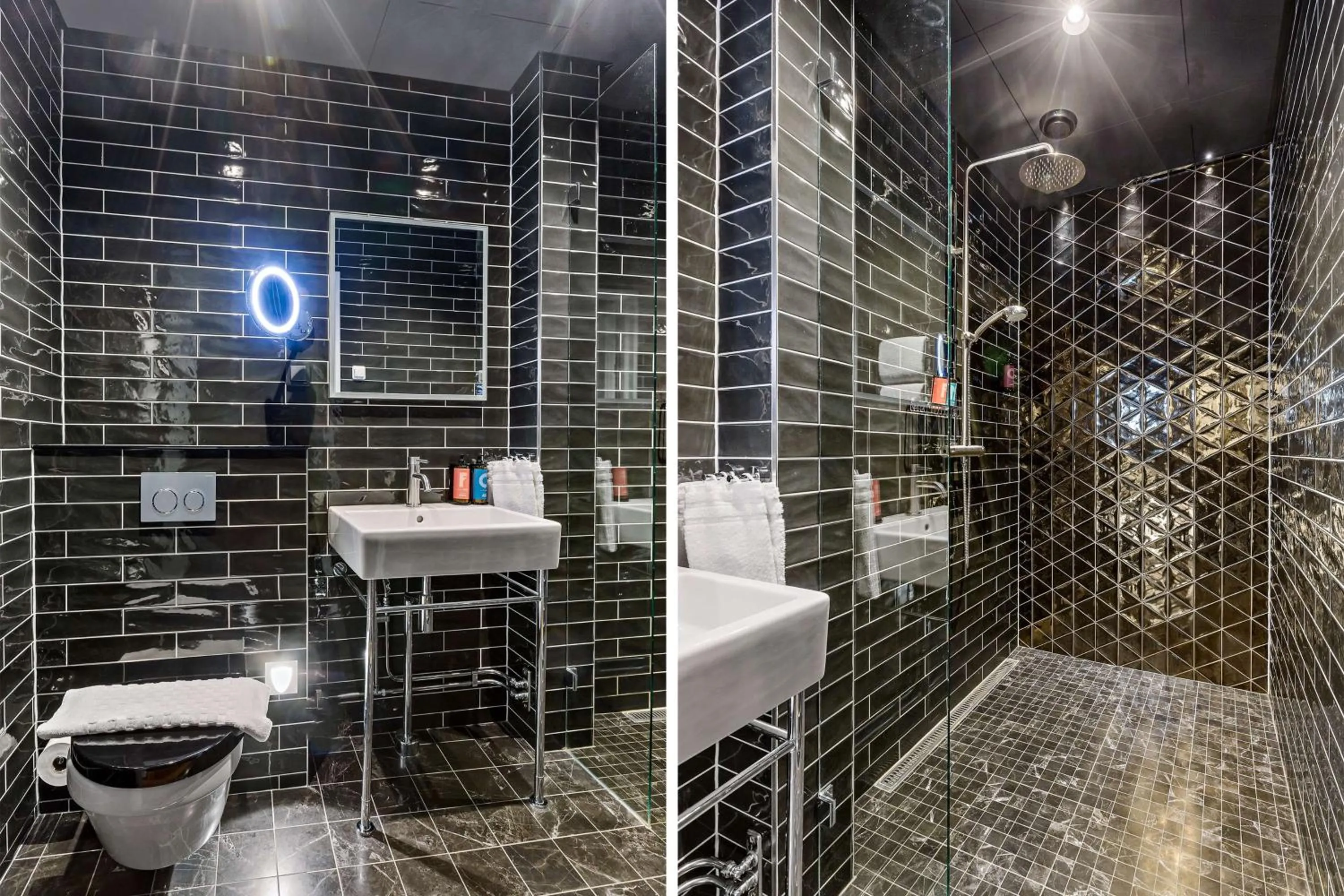 Bathroom in NOFO Hotel, WorldHotels Crafted