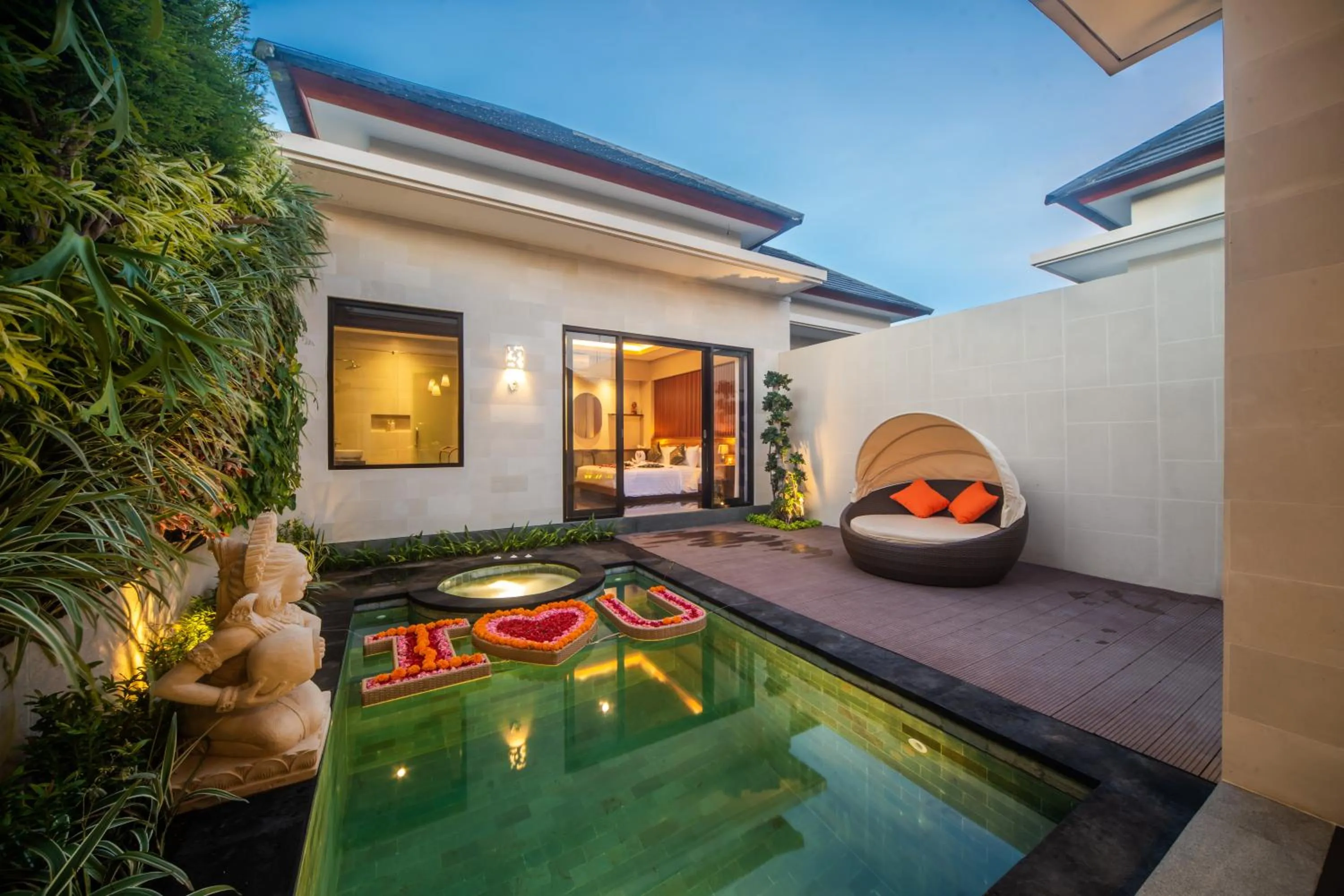 Pool view in Gaing Mas Jimbaran Villas by Gaing Mas Group