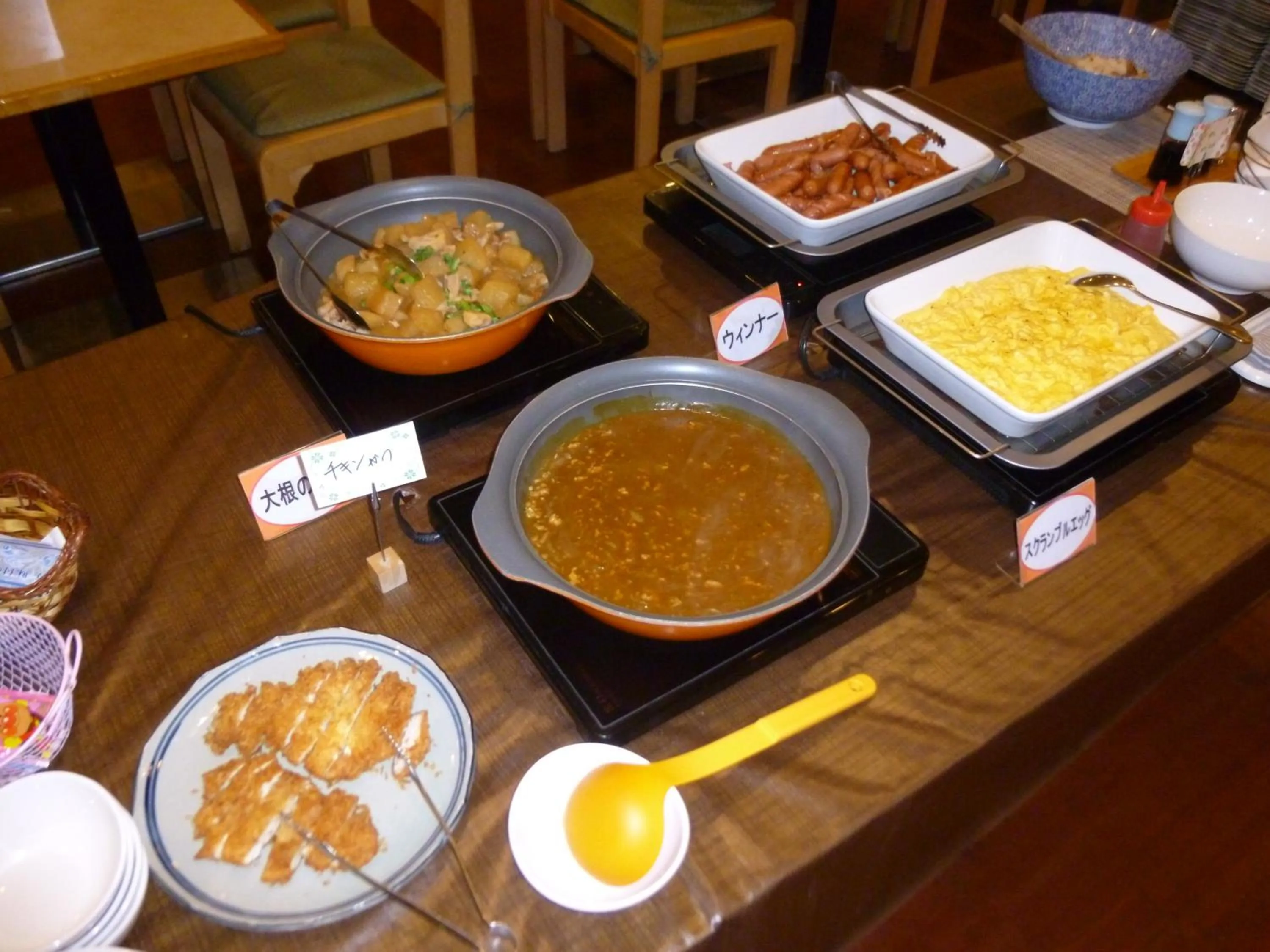 Buffet breakfast in Hotel Crownhills Fukushima
