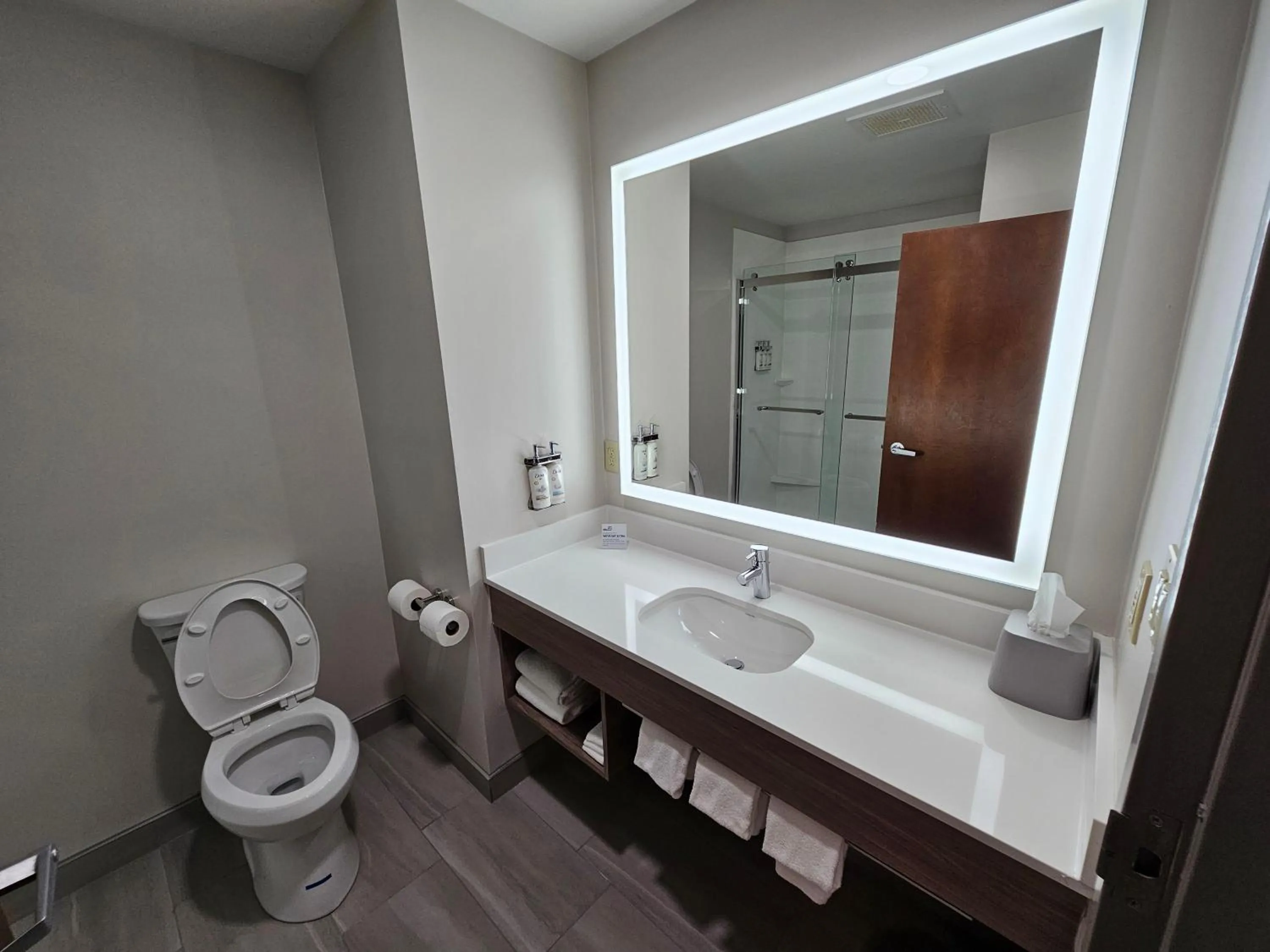 Bathroom in Holiday Inn Express Hotel & Suites Cincinnati-Blue Ash by IHG