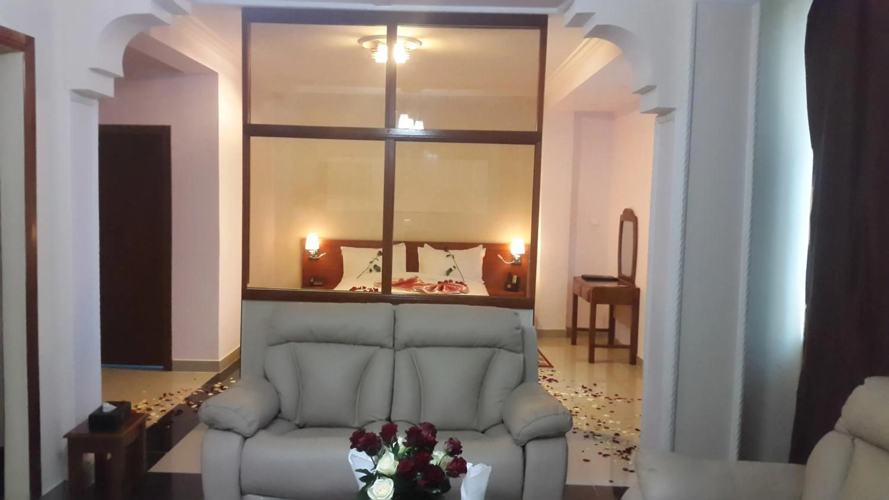 Seating area in C Fun Addis Hotel