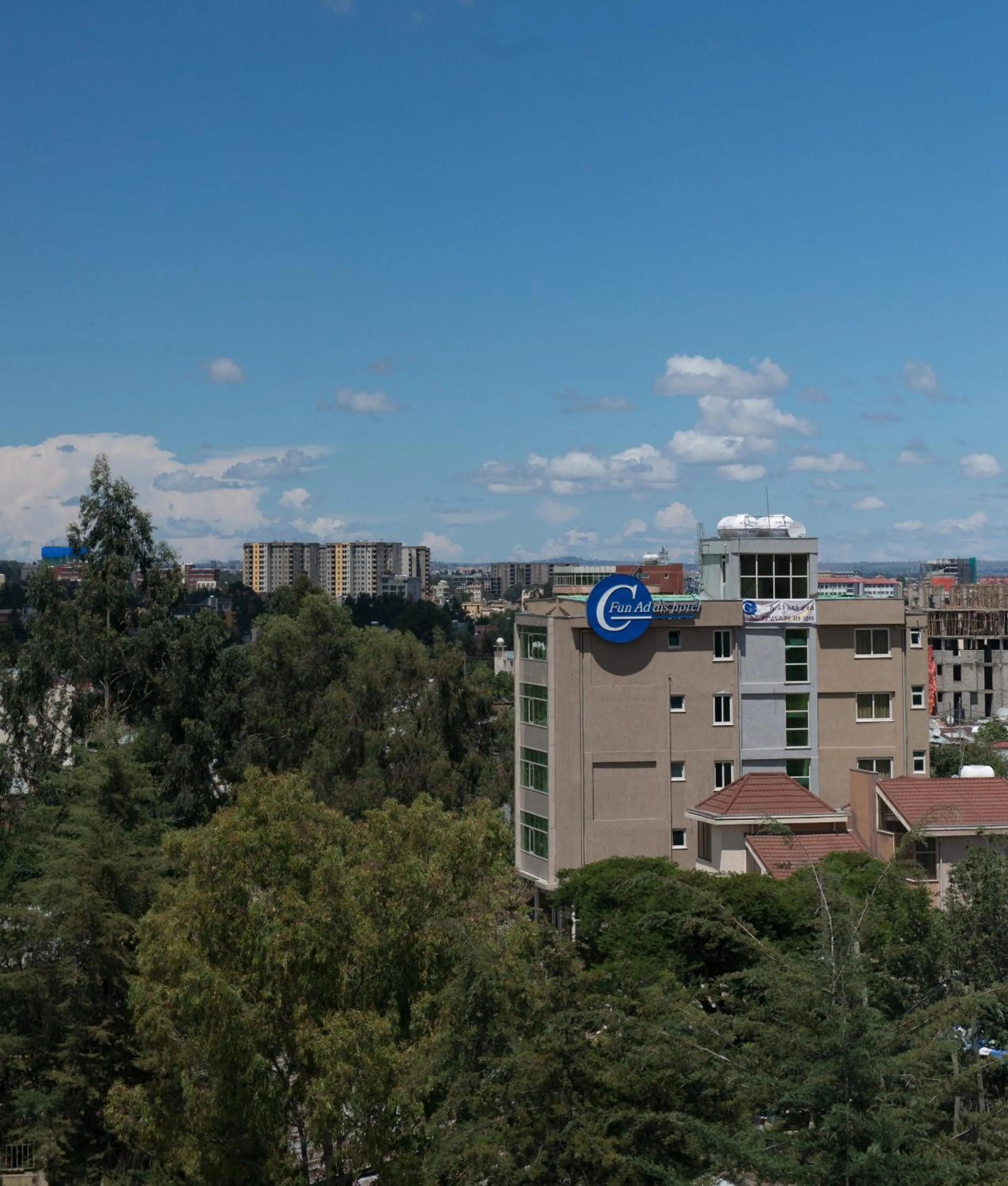 Bird's eye view in C Fun Addis Hotel
