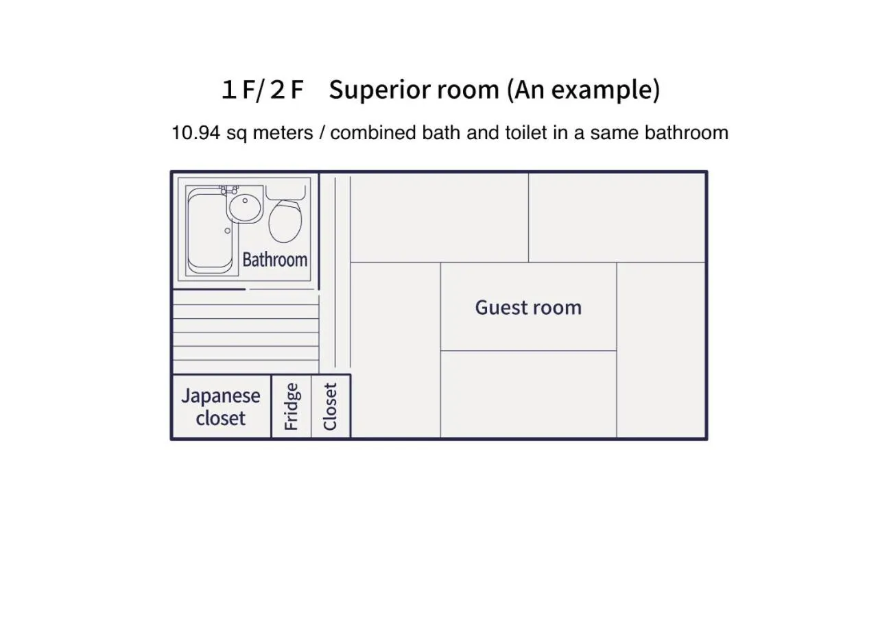 Photo of the whole room in Luck You Kyoto