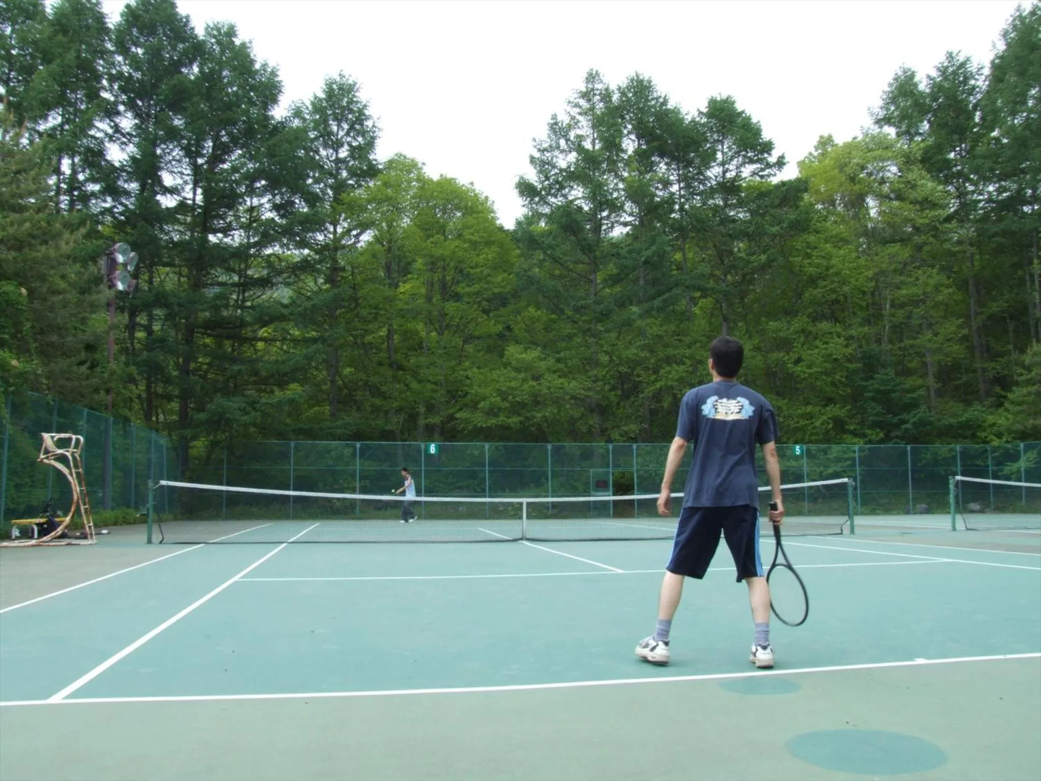 Tennis court in Tateshina Tokyu Hotel