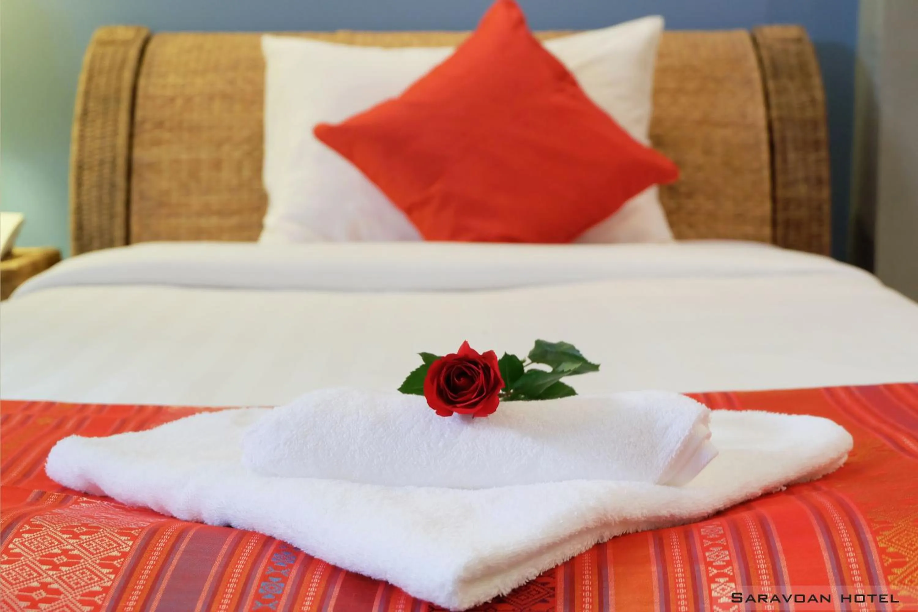 Bedroom, Bed in Saravoan Royal Palace