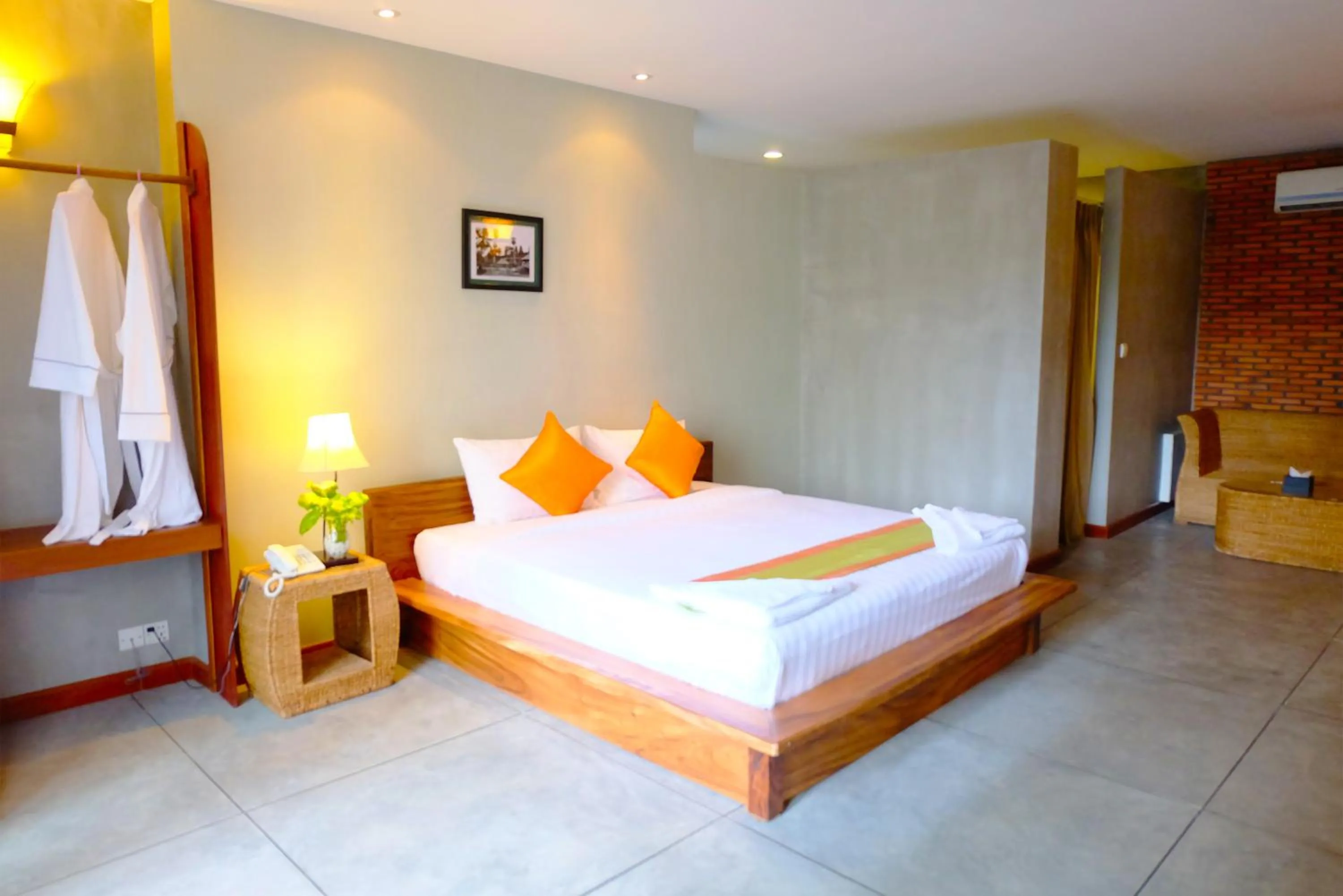 Bedroom, Bed in Saravoan Royal Palace