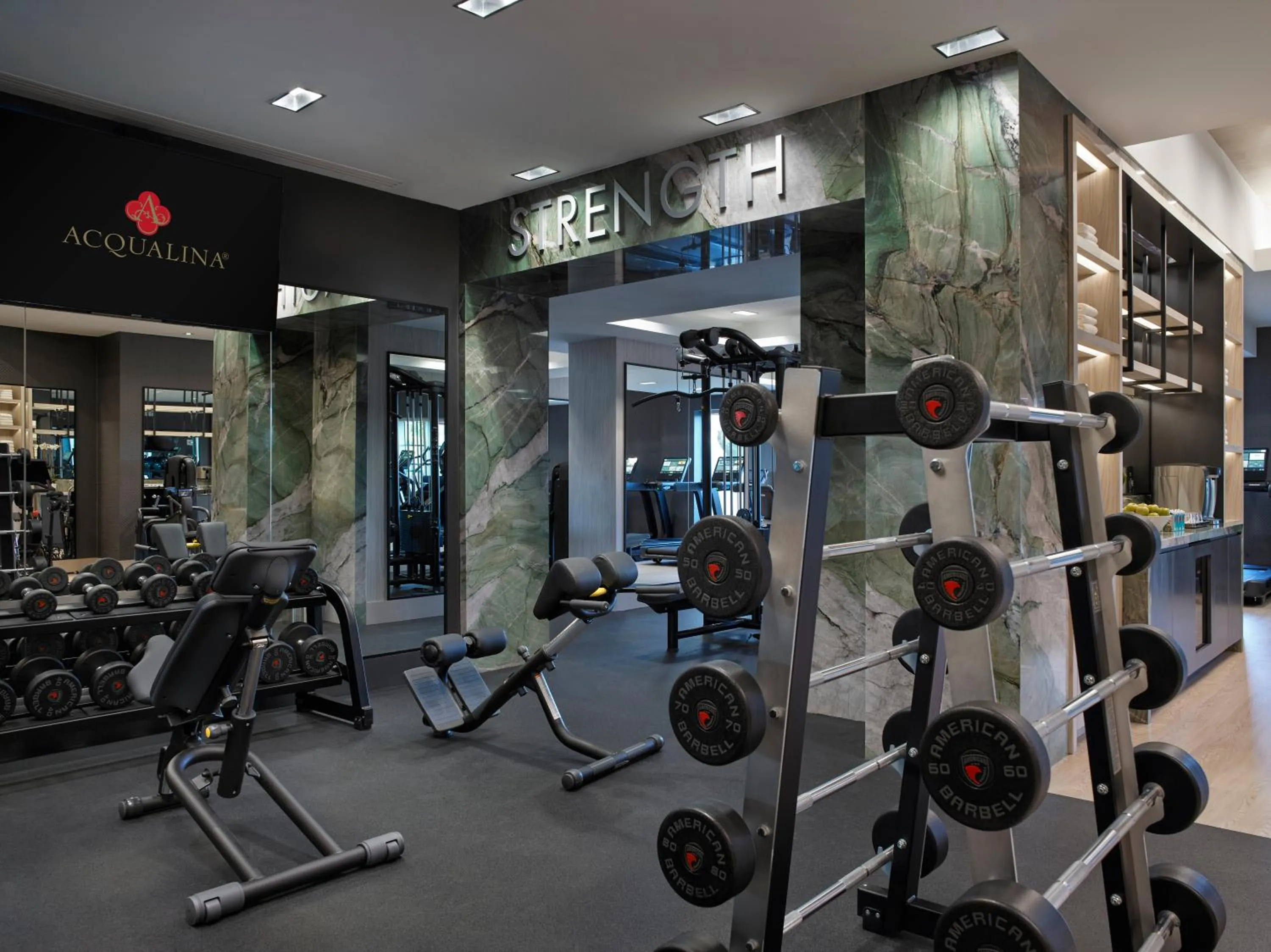 Fitness centre/facilities in Acqualina Resort and Residences