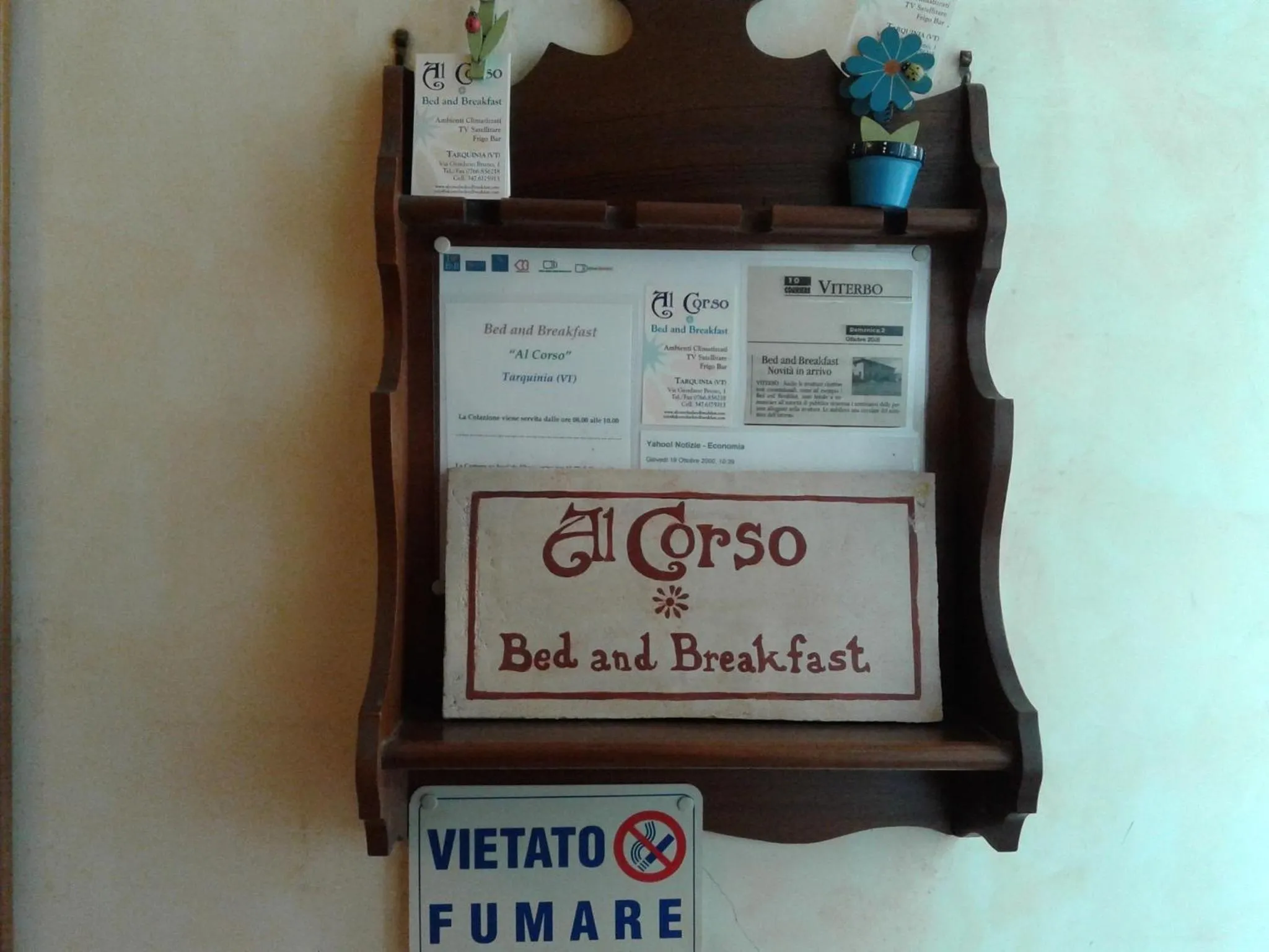 Logo/Certificate/Sign in B&B al Corso