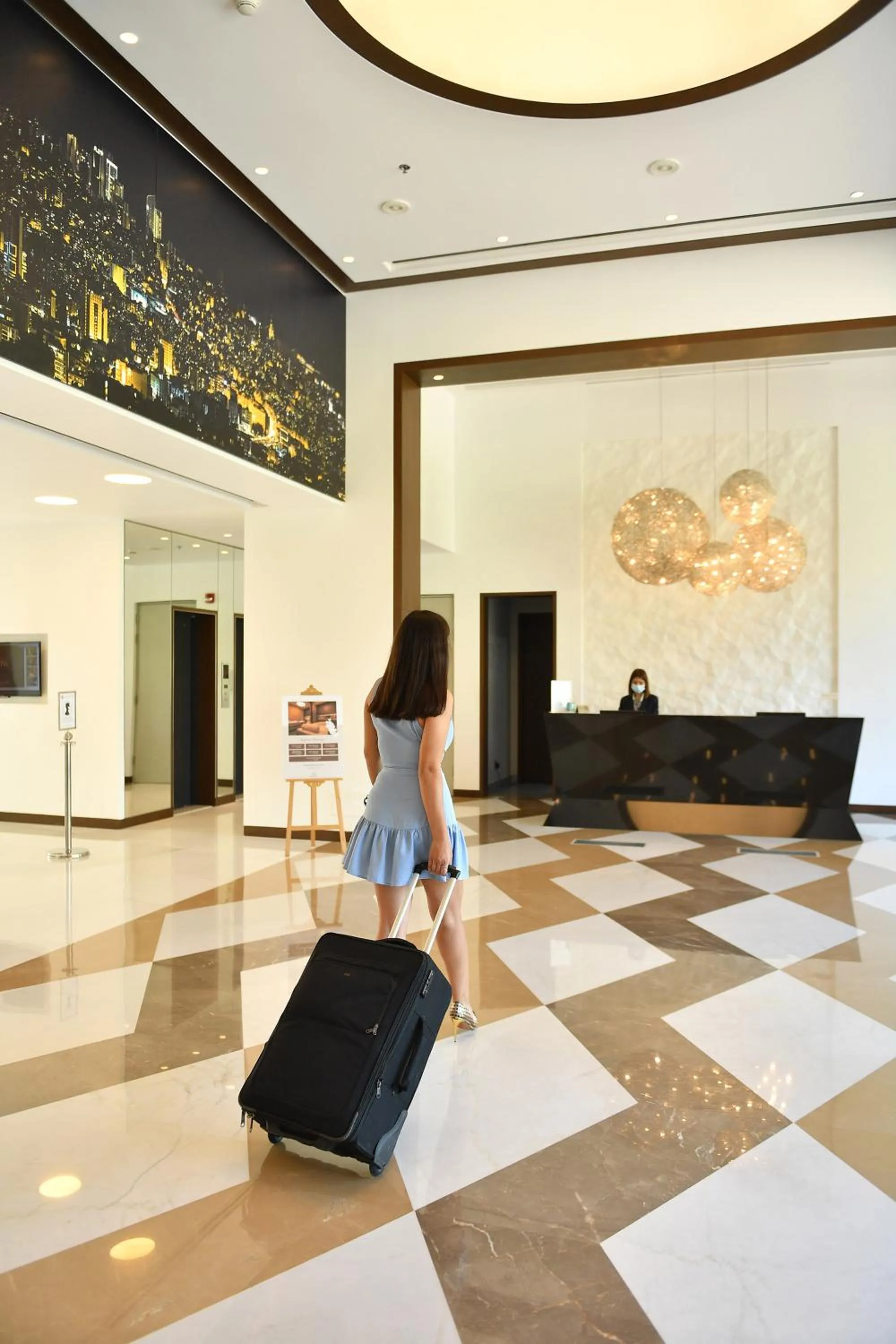 Lobby or reception in The Key Beirut