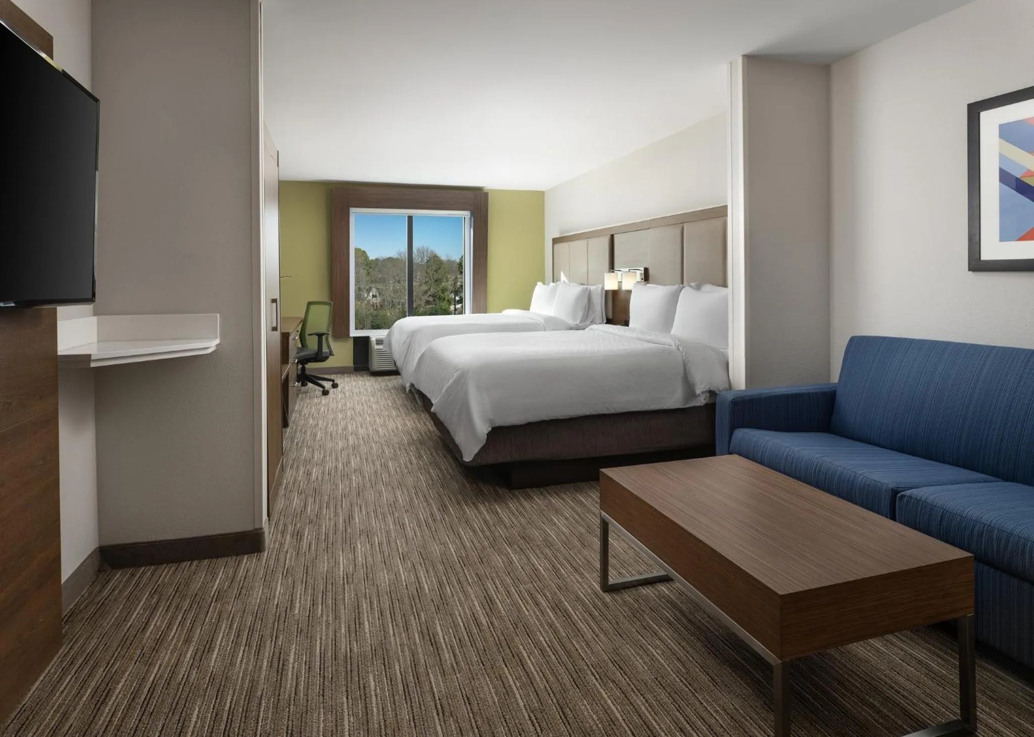 Photo of the whole room, Bed in Holiday Inn Express Hotel & Suites Olive Branch by IHG