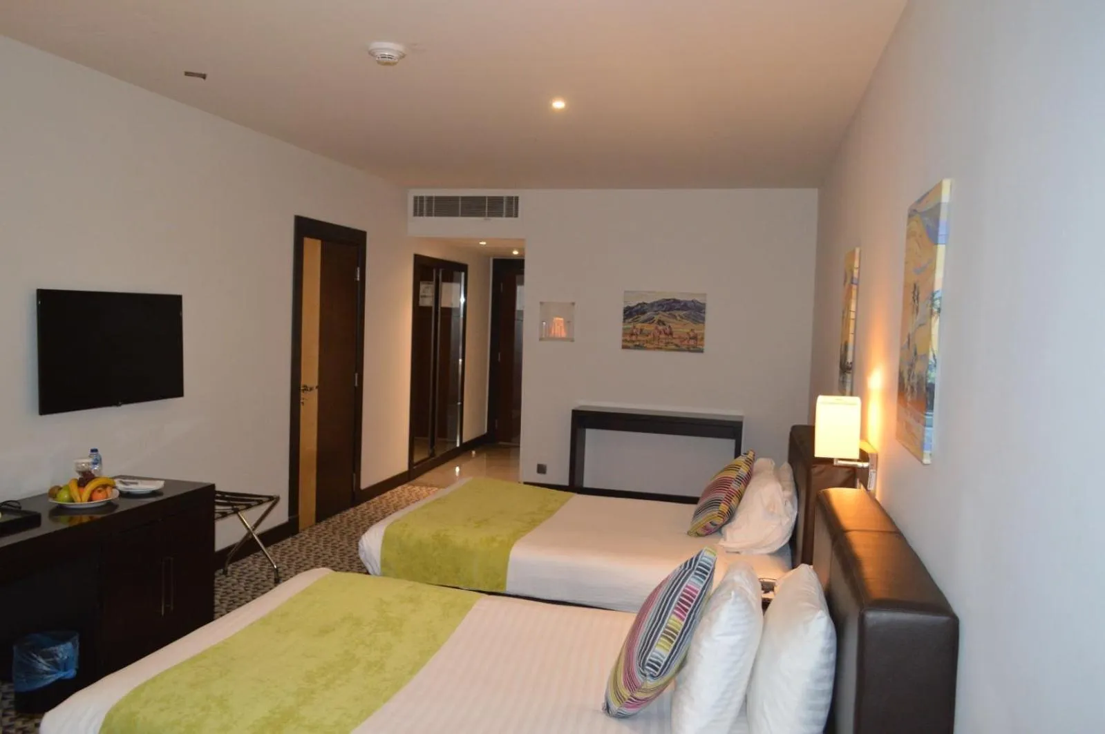 Bed in Golden Tulip Hail