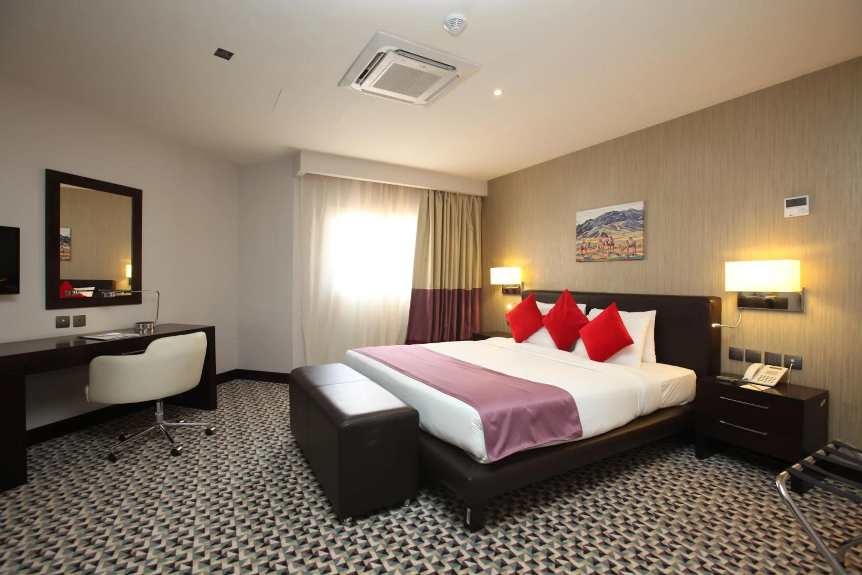 Bed in Golden Tulip Hail