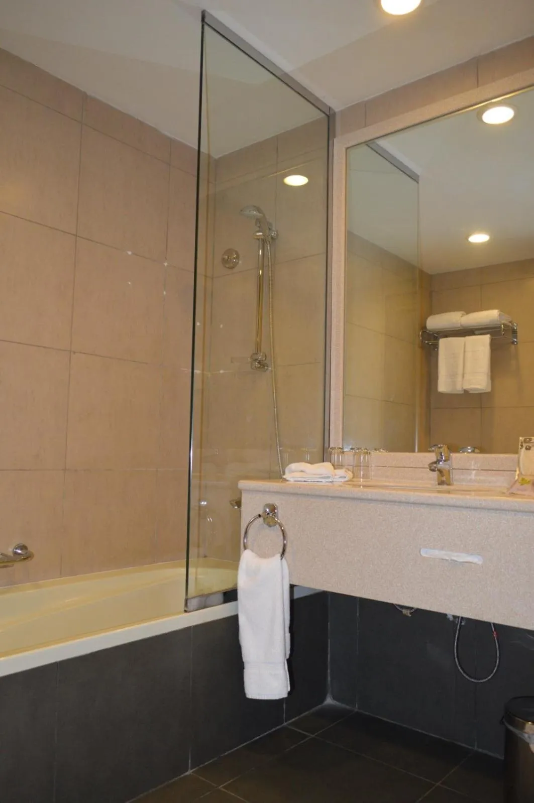 Shower in Golden Tulip Hail