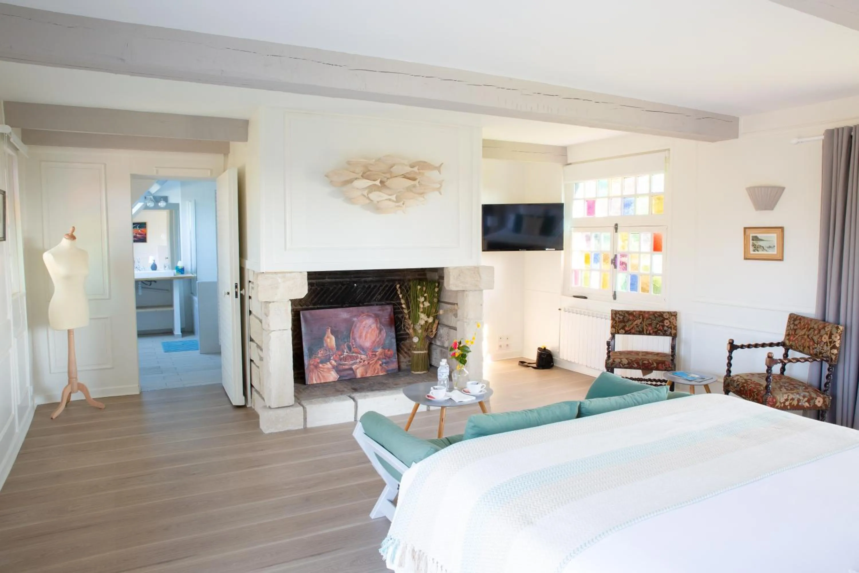 Bedroom, Bed in Les Hauts d'Etretat