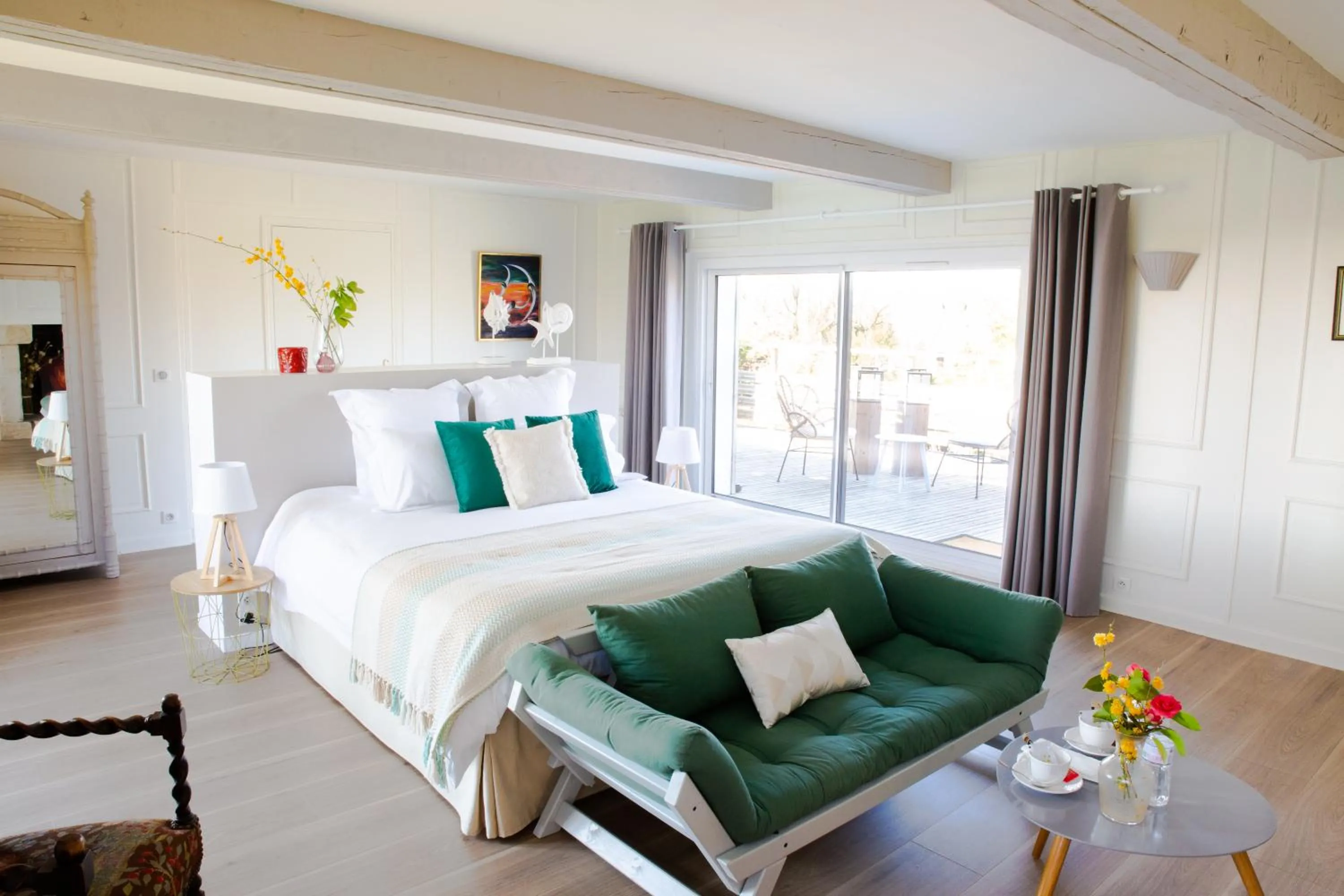 Bedroom, Bed in Les Hauts d'Etretat