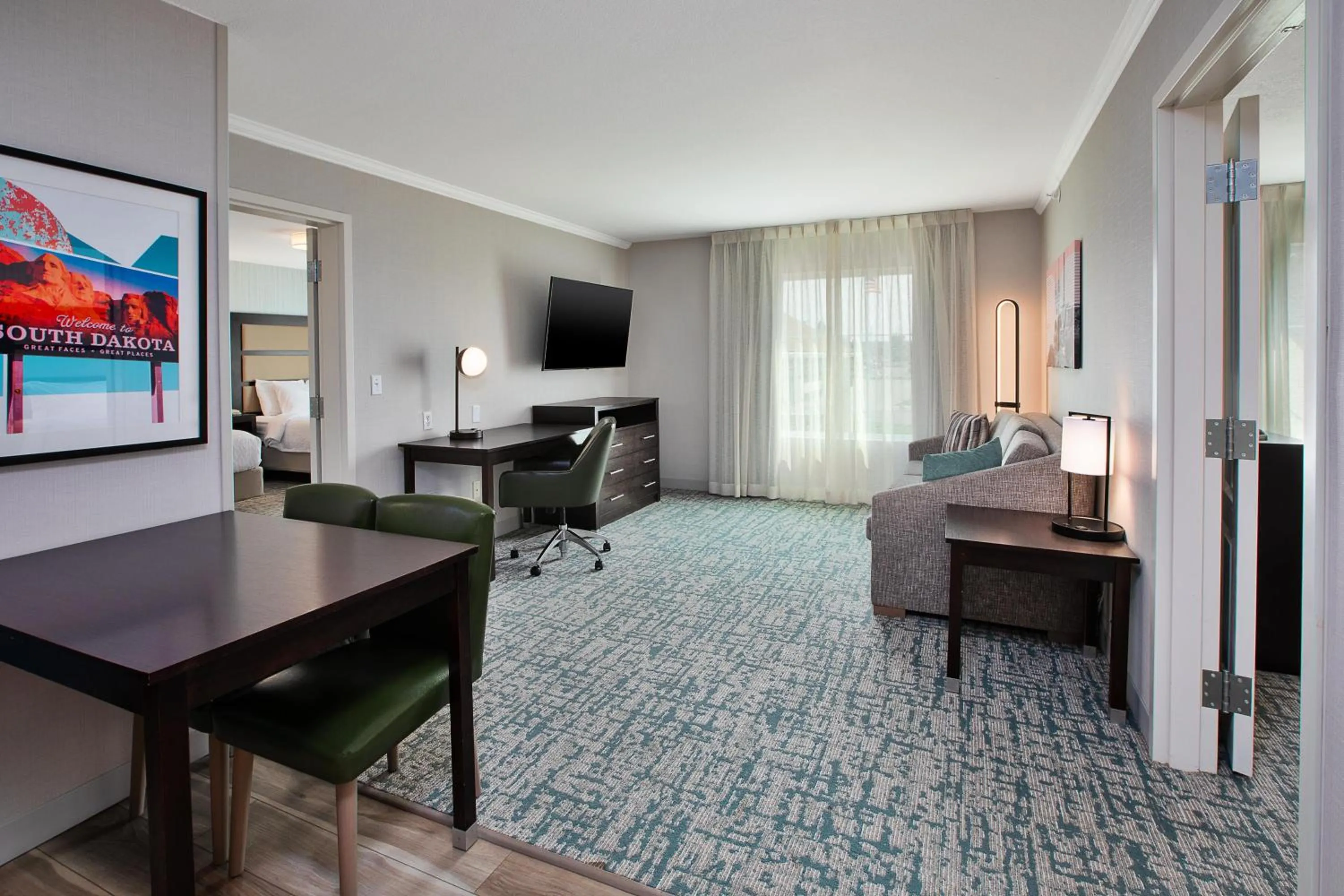 Living room in Homewood Suites by Hilton Sioux Falls