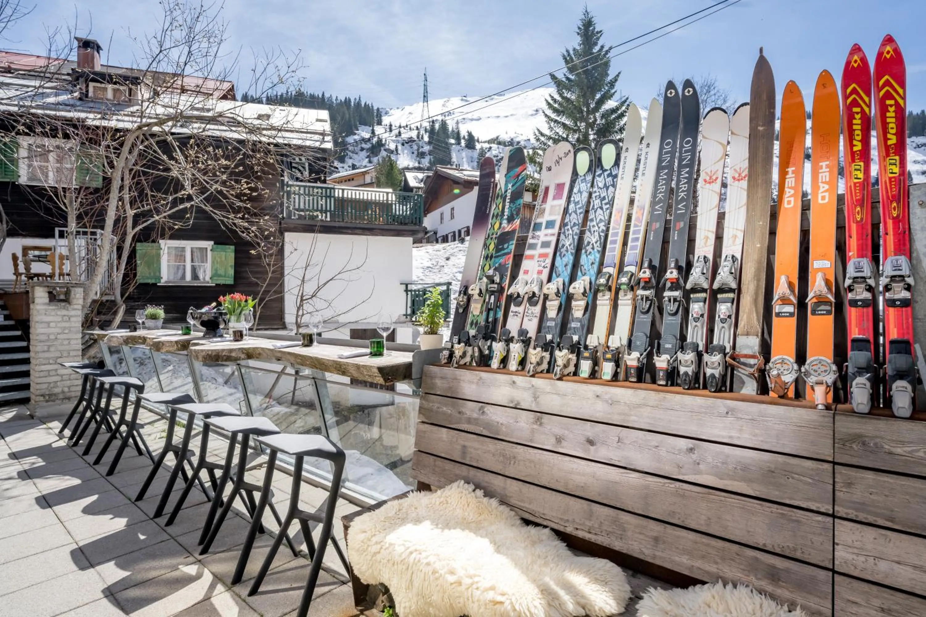 Balcony/Terrace in Mondschein Hotel & Chalet