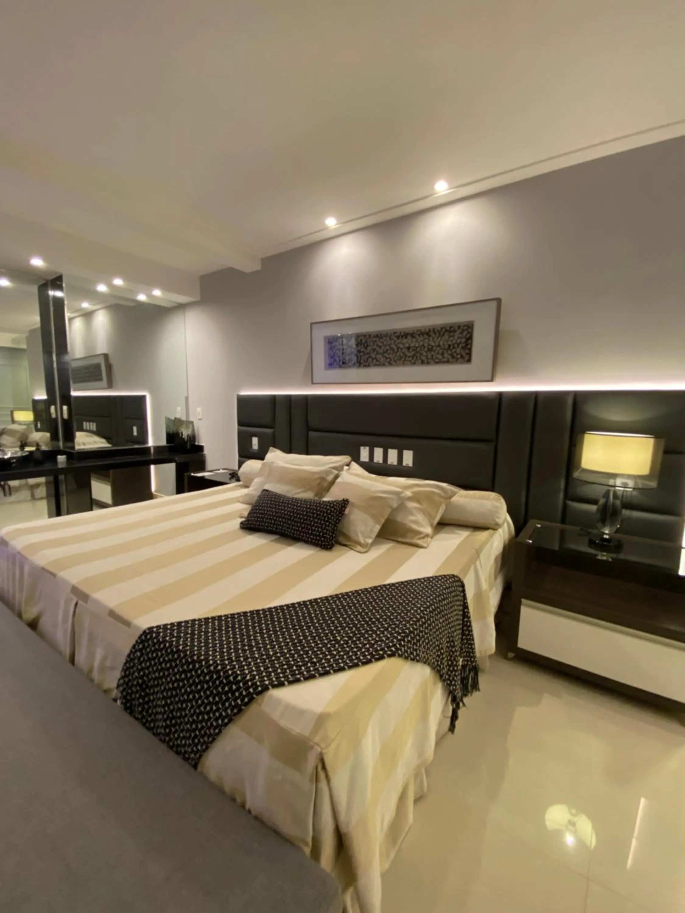 Bed in Fiesta Bahiana Club Hotel