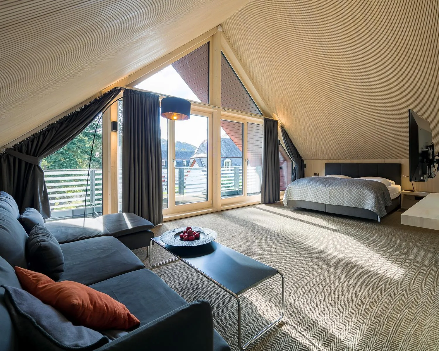 Bed in Schloss Auel Boutique Hotel & Design Golf Lodge