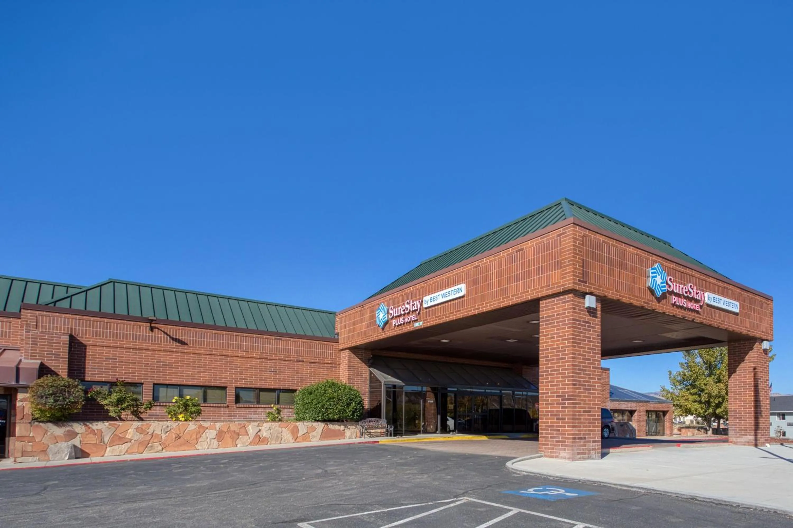 Property building in SureStay Plus Hotel by Best Western Price