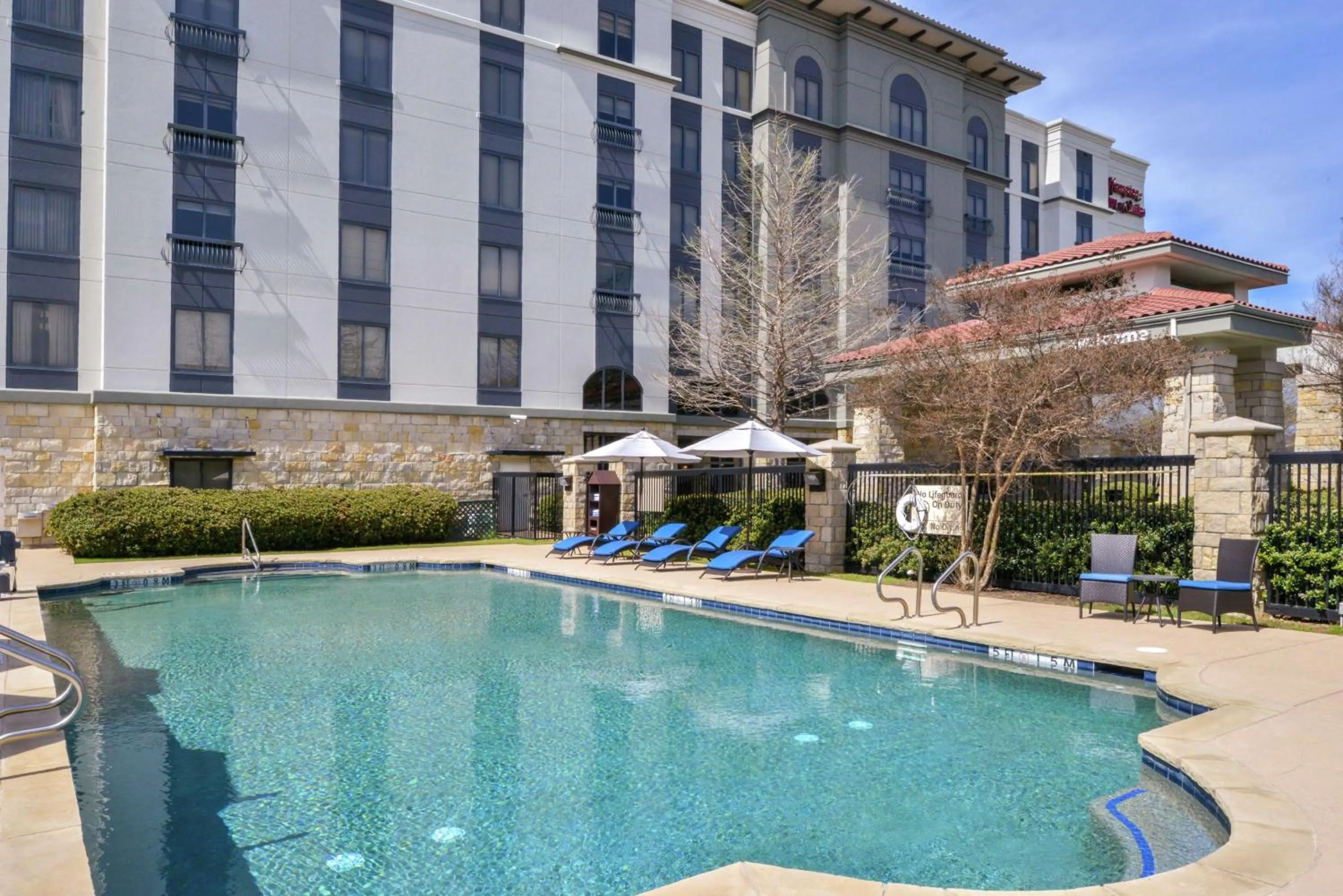 Pool view in Hampton Inn & Suites Legacy Park-Frisco