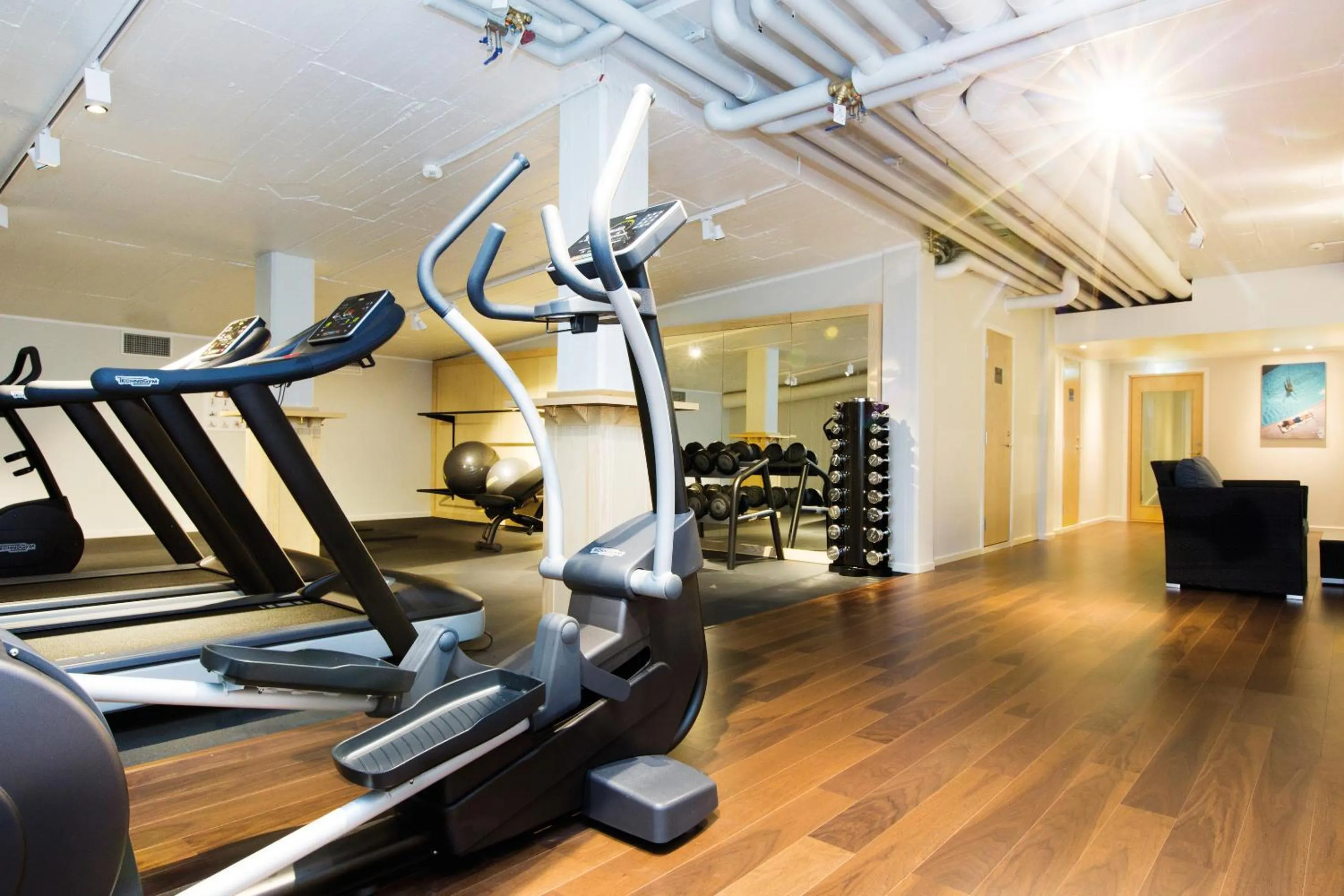 Fitness centre/facilities in Elite Hotel Arcadia