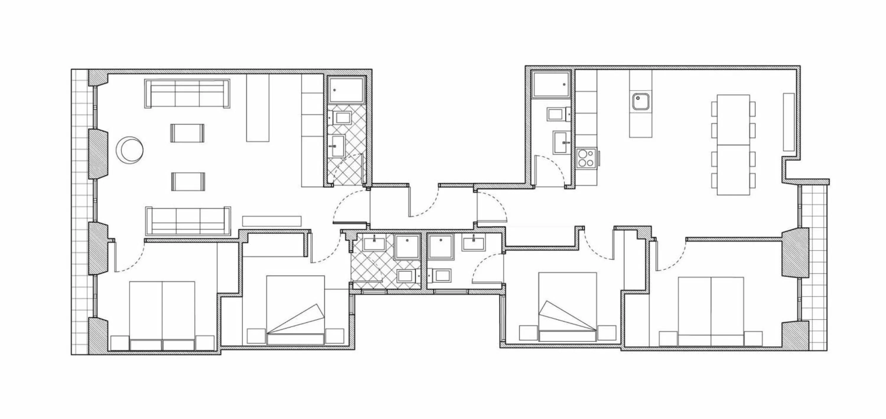 Floor plan in Oteiza by FeelFree Rentals