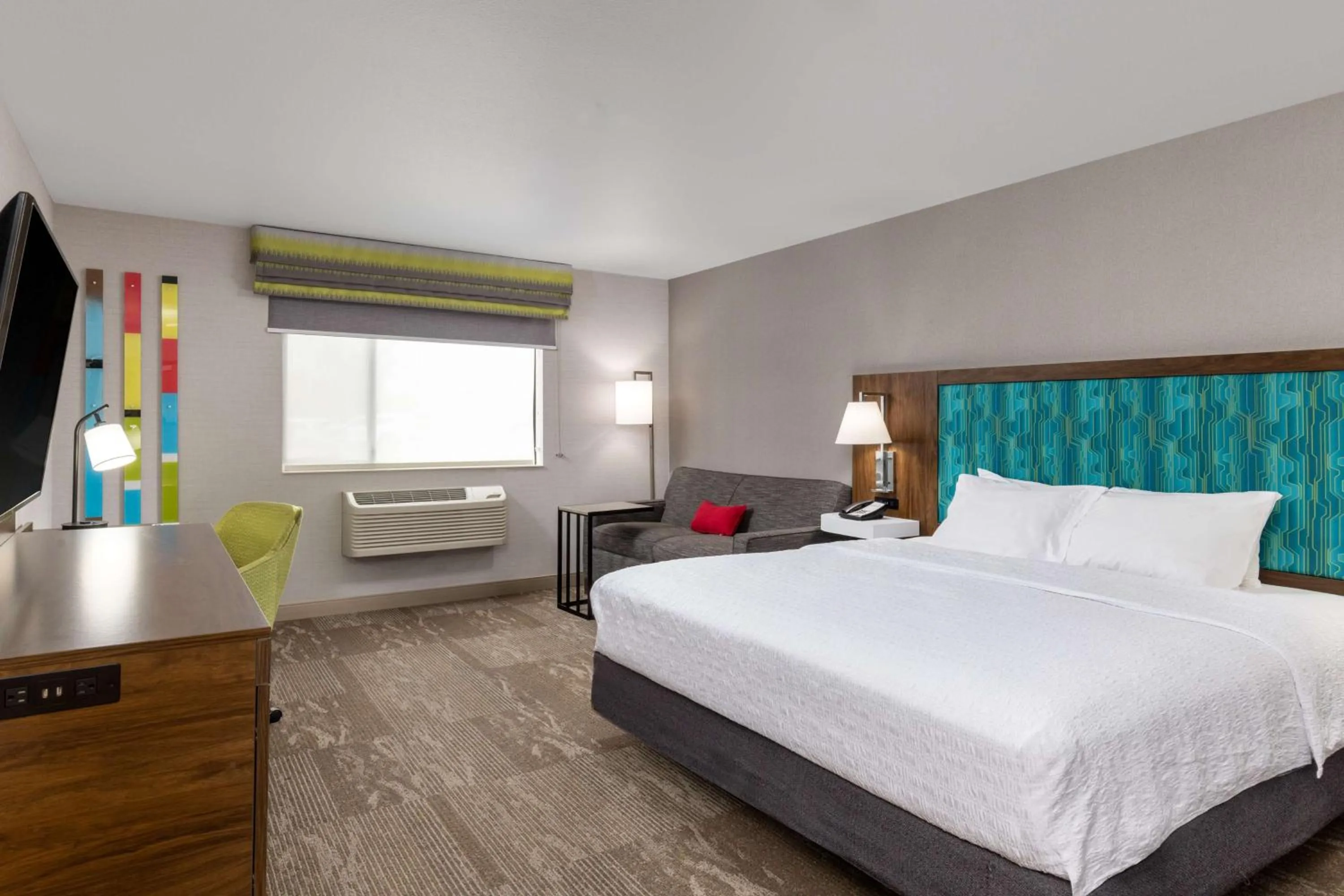 Living room, Bed in Hampton Inn Kalispell