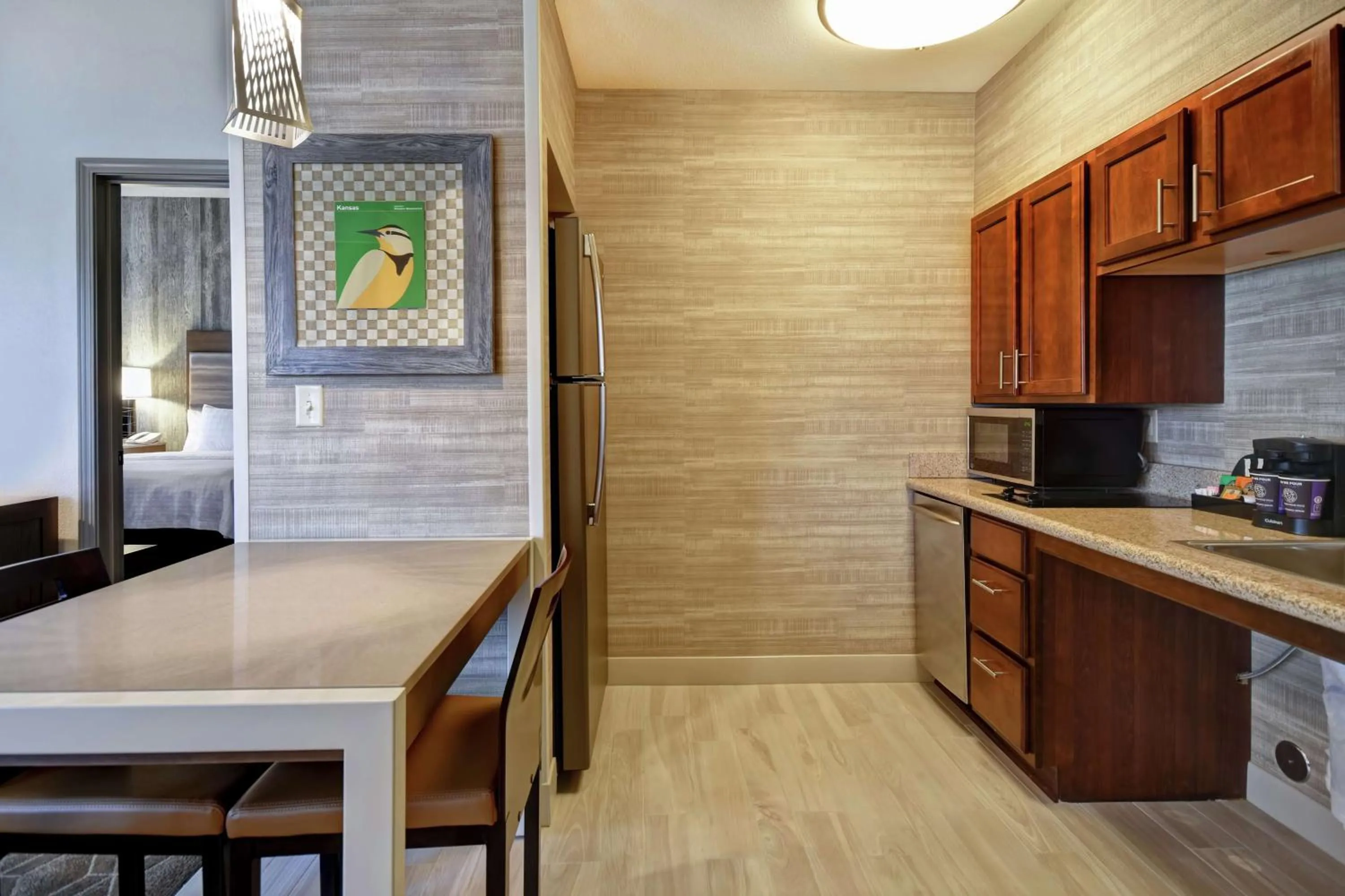 Kitchen or kitchenette in Homewood Suites by Hilton at The Waterfront