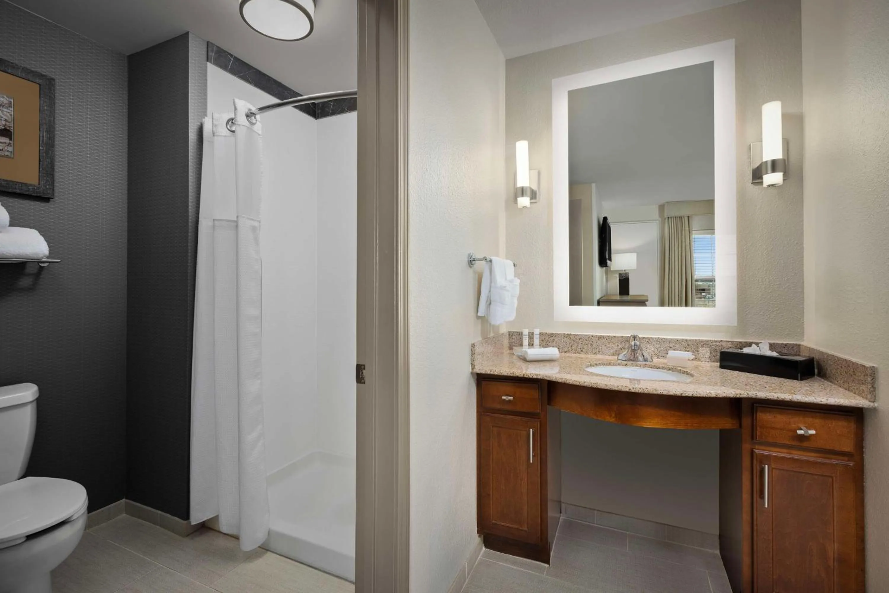 Bathroom in Homewood Suites by Hilton at The Waterfront