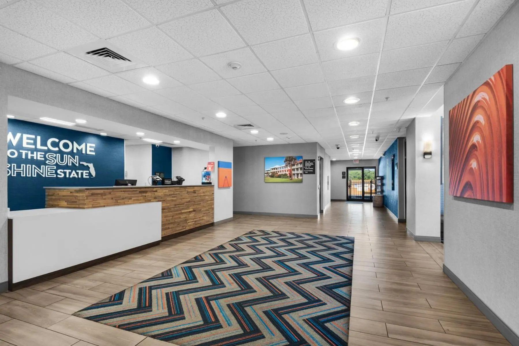 Lobby or reception in Hampton Inn & Suites Pensacola I-10 N at University Town Plaza