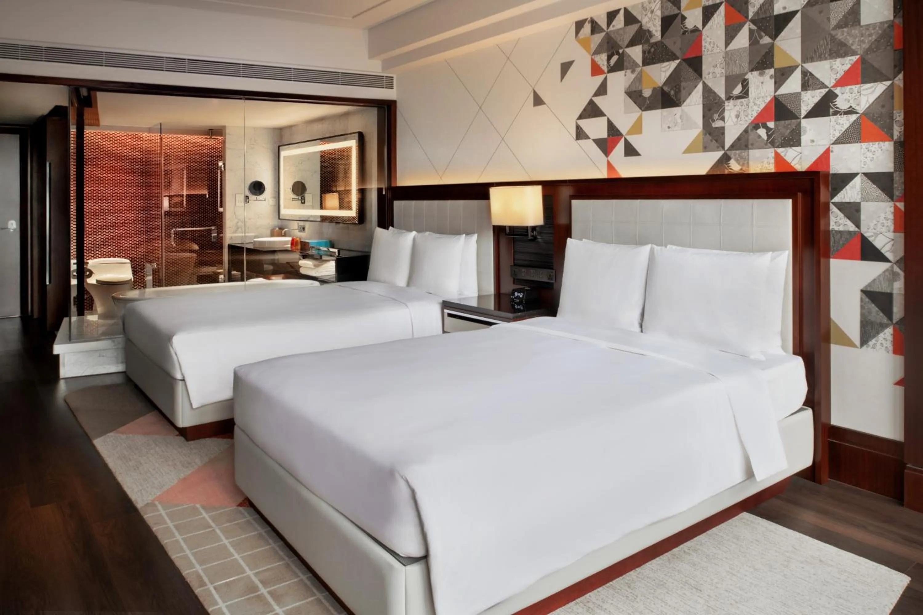 Bed in Renaissance Beijing Capital Hotel