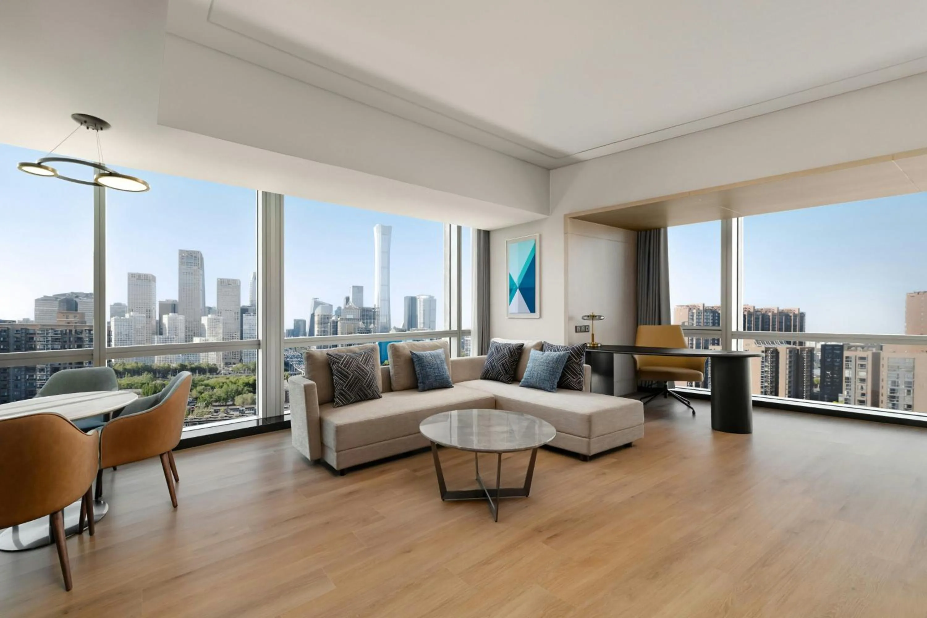 Living room in Renaissance Beijing Capital Hotel