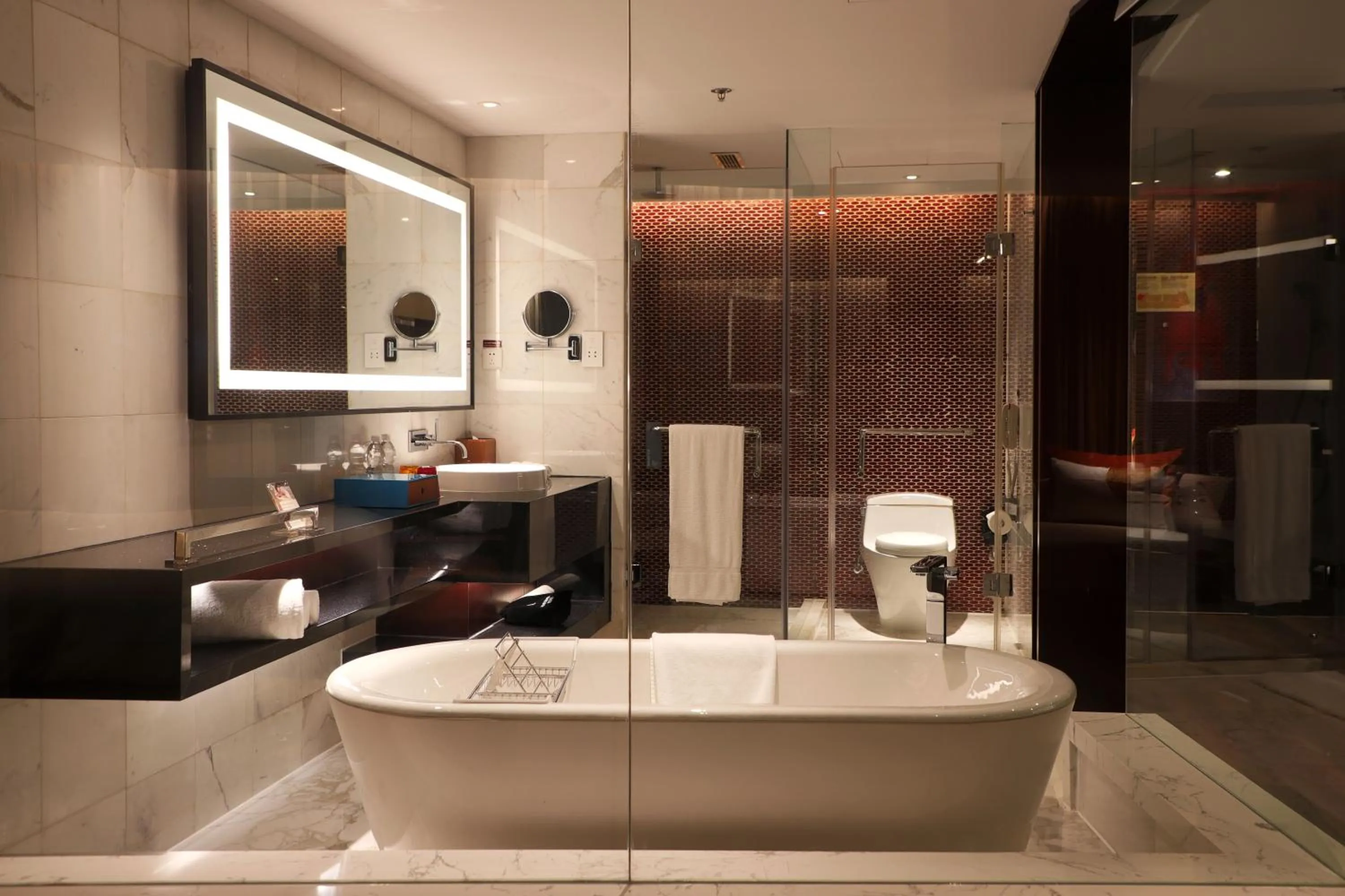 Bathroom in Renaissance Beijing Capital Hotel