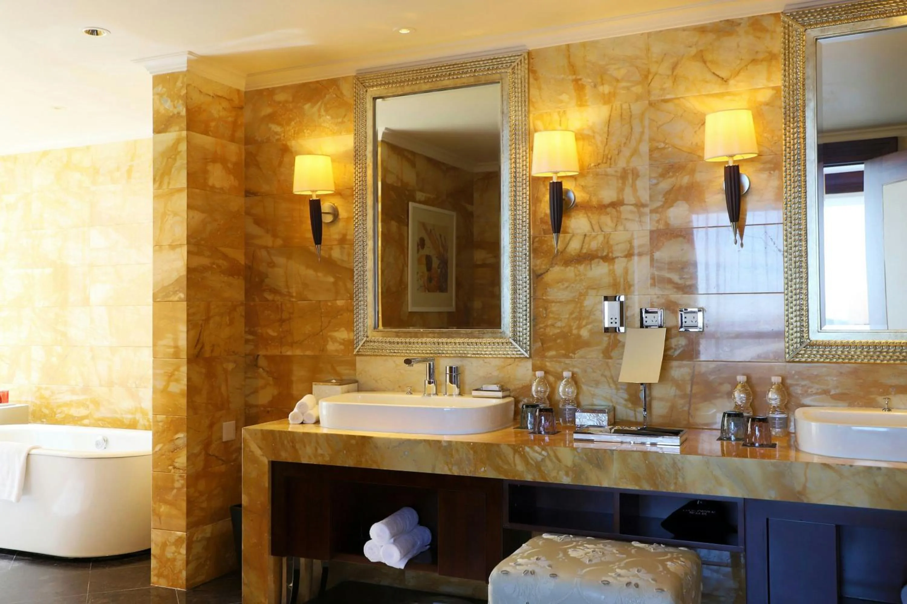 Bathroom in Renaissance Beijing Capital Hotel