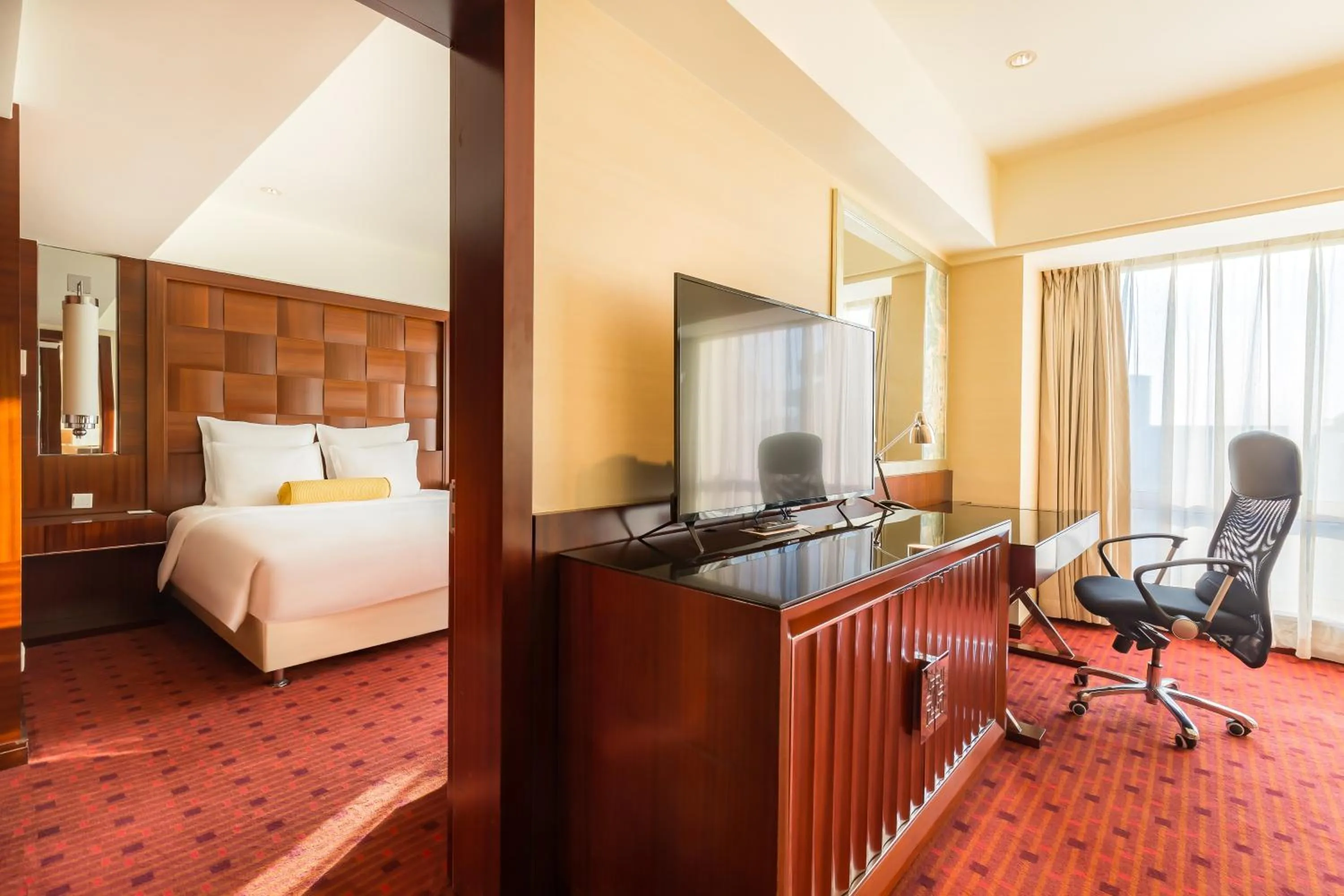 Photo of the whole room, Bed in Beijing Pudi Hotel