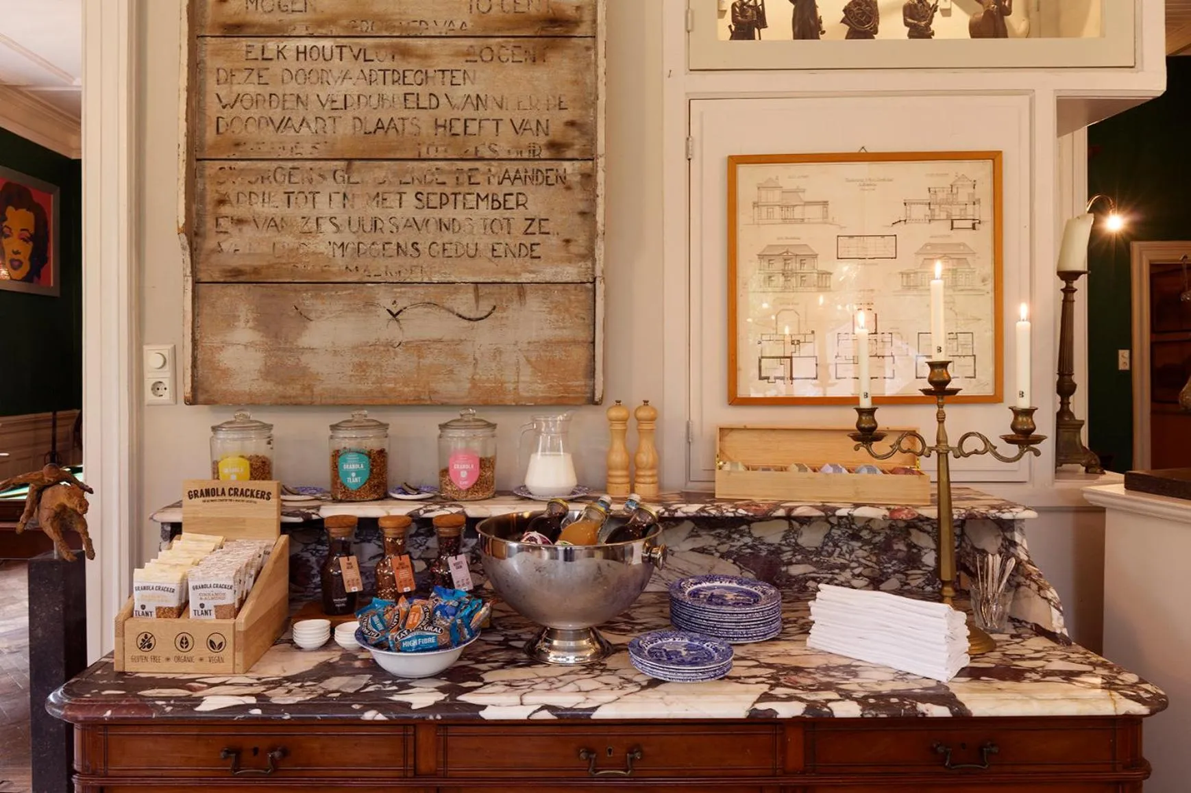 Food and drinks in Logement aan de Vecht