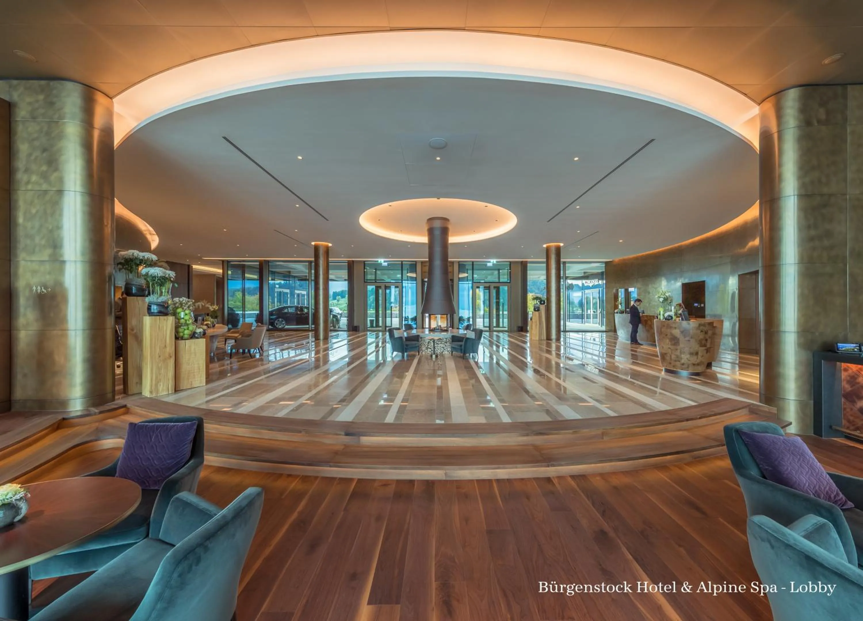 Lobby or reception in Bürgenstock Hotel & Alpine Spa