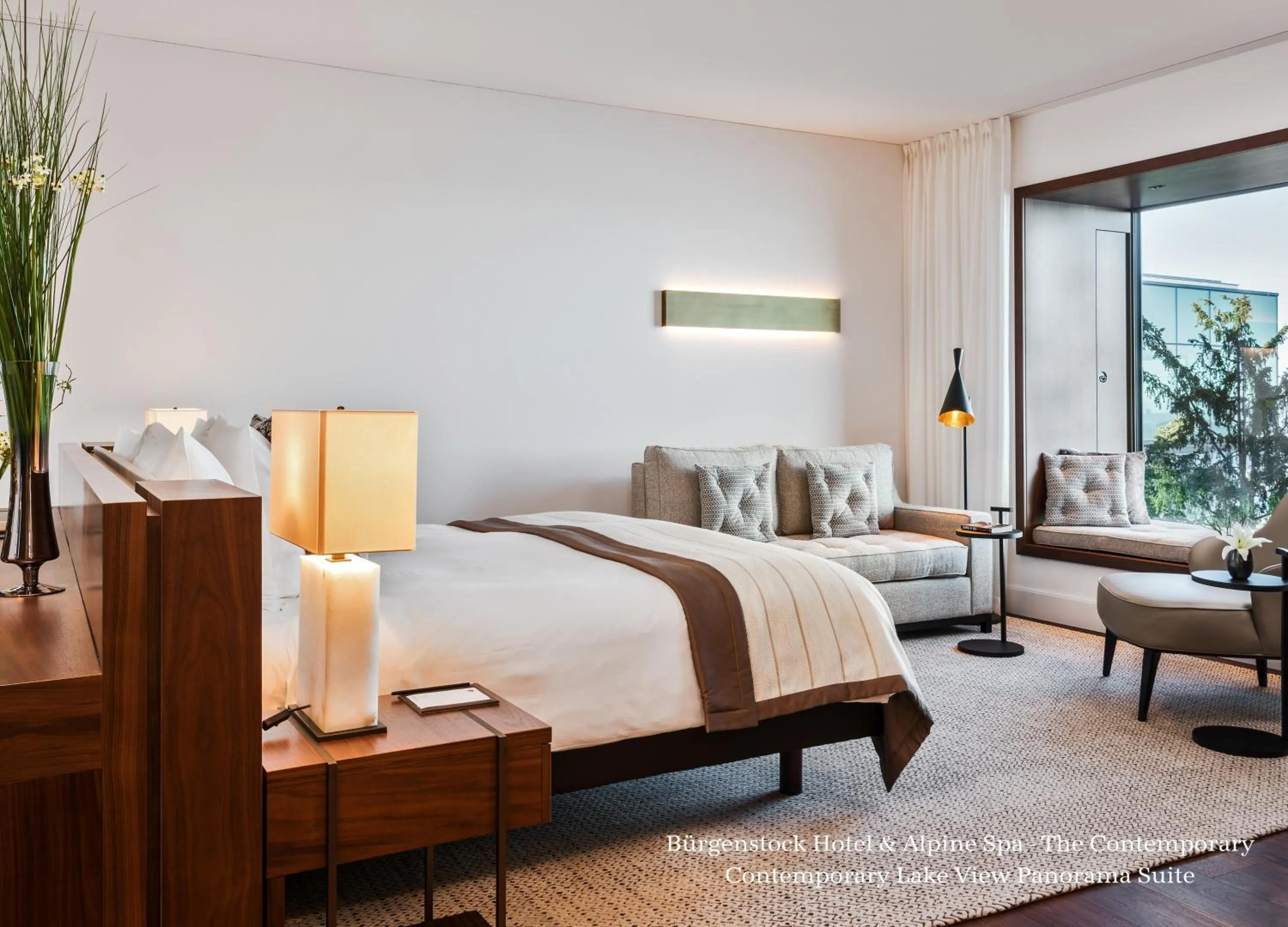 Bed in Bürgenstock Hotel & Alpine Spa