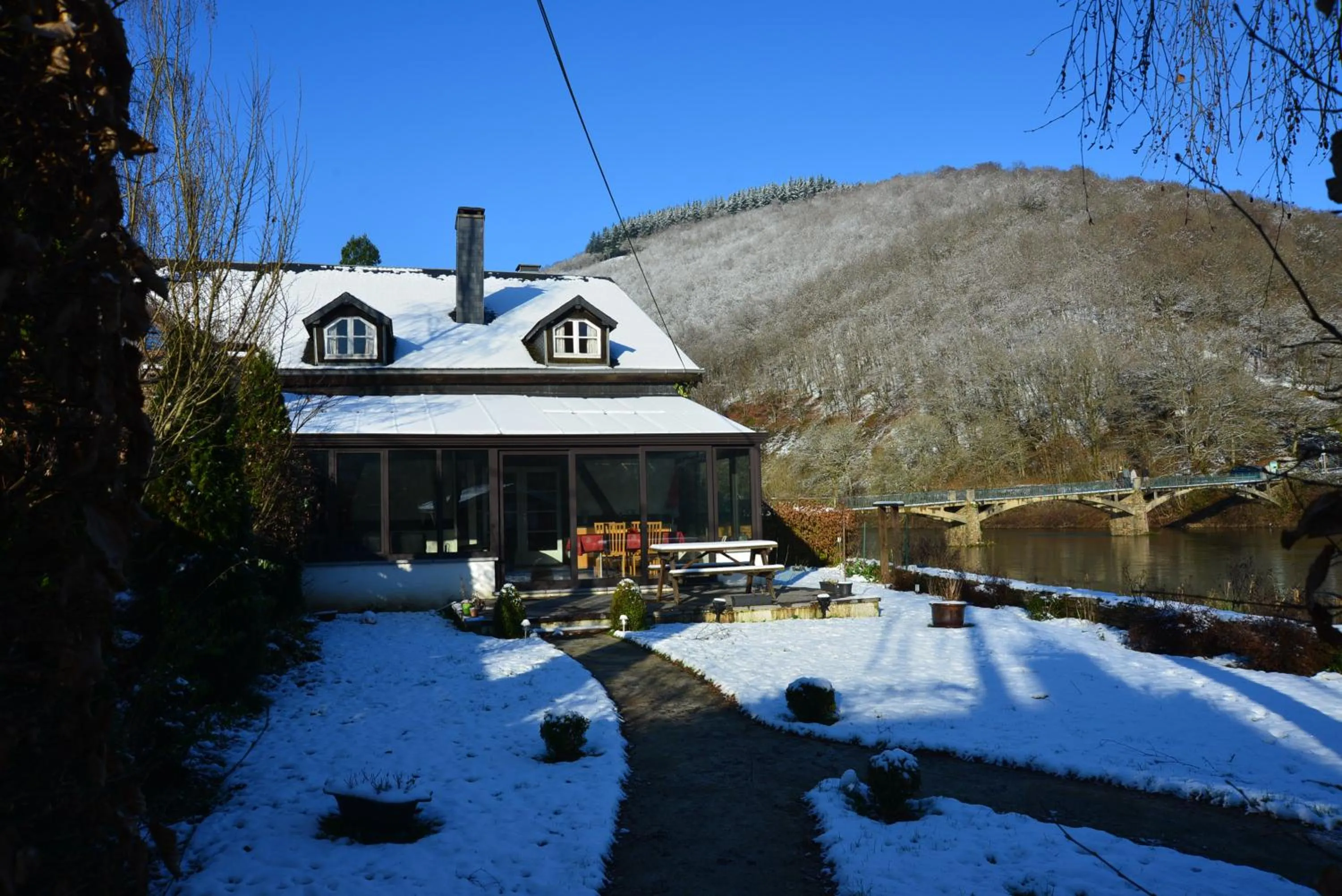 Winter in Gîte la Semois à Mouzaive Vresse sur Semois